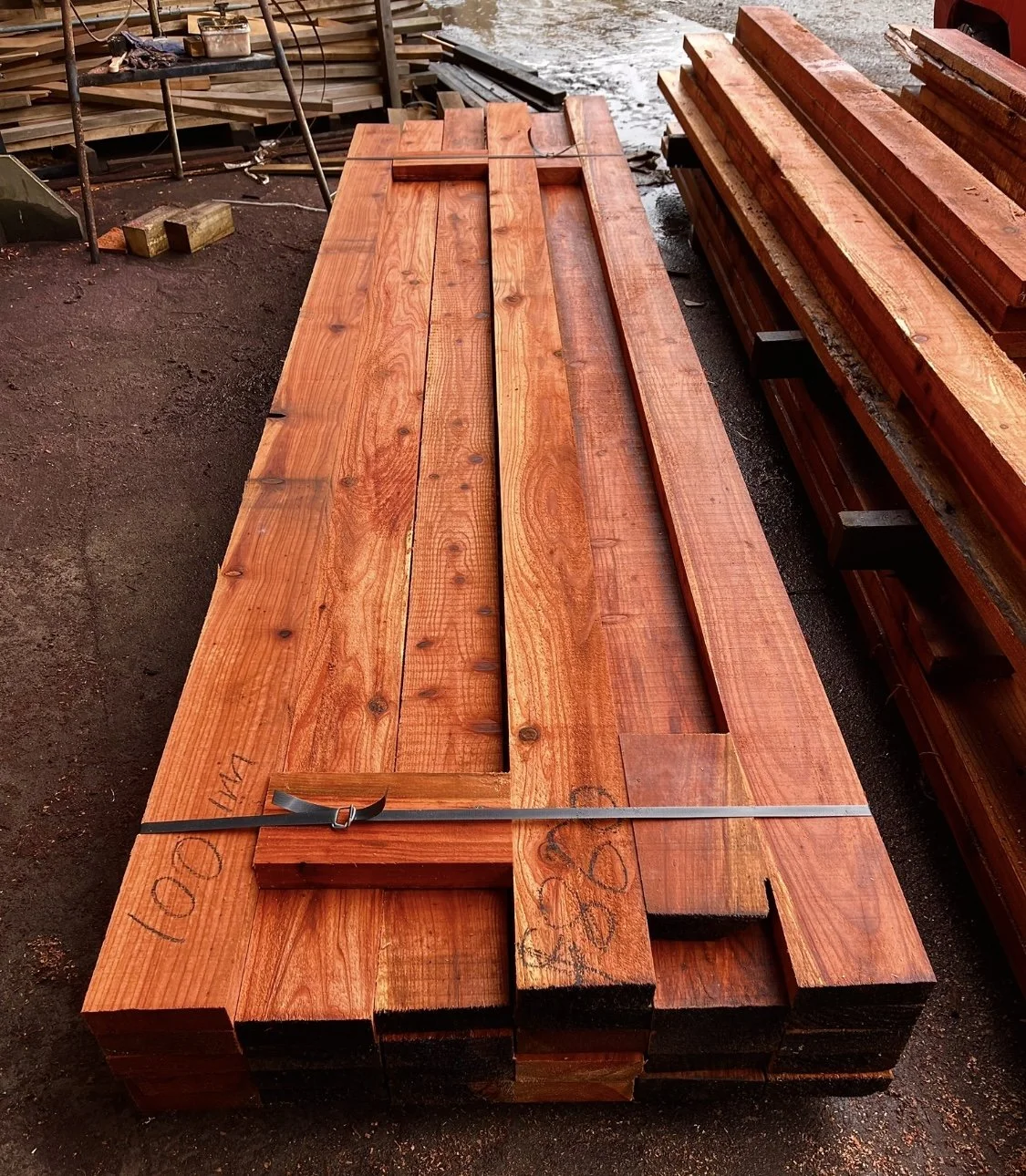 Redwood NZ grown 
150 x 50mm, sap / heart mix
$12.94 per lm.