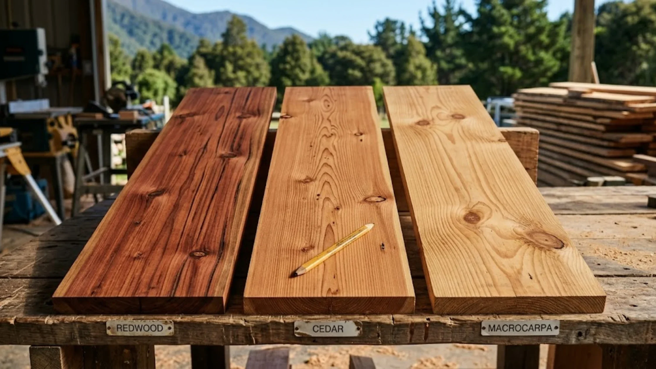 Redwood vs Cedar vs Macrocarpa: Choosing the Right Timber for Your Project