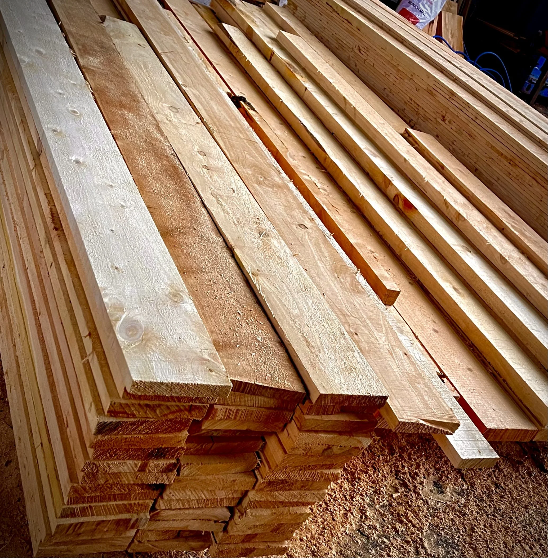 New Zealand Macrocarpa 150 x 25mm RS
 Tight knot - $7.76 per lm
Merch or B grade - $5.18 per lm.