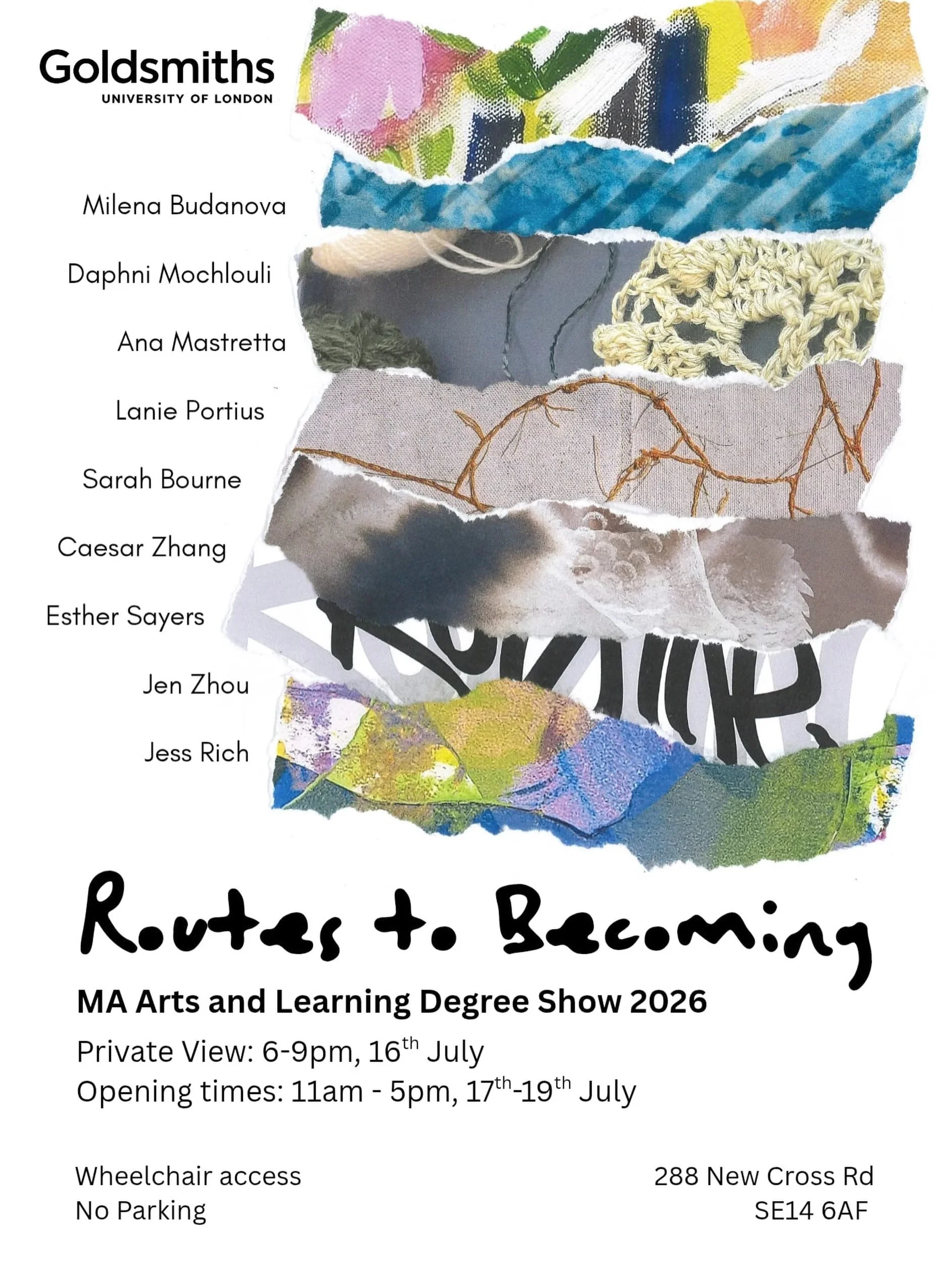MA Arts and Learning Degree Show is on till Sunday! PV is this evening from 6-9pm! Pop by to have a look ☺️