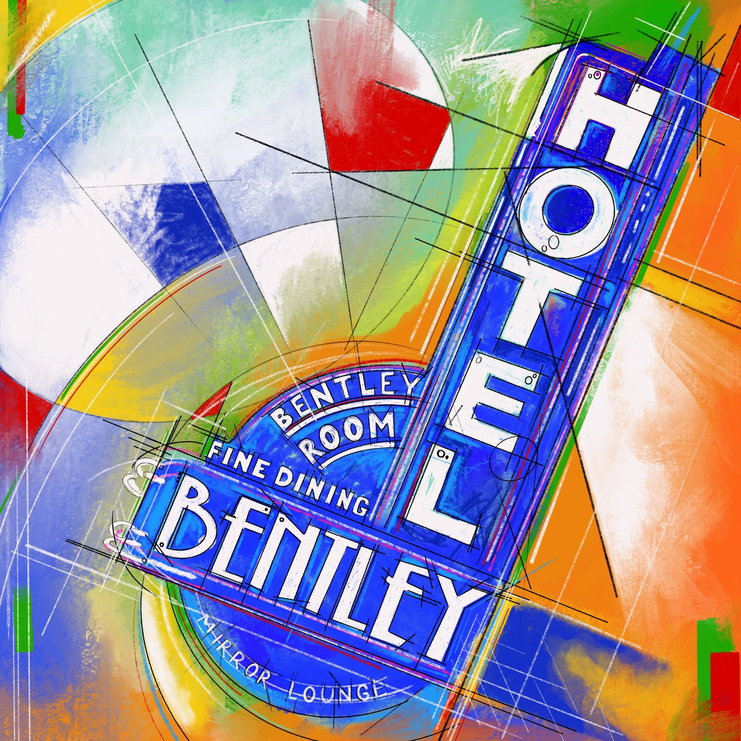 Hotel Bentley Print