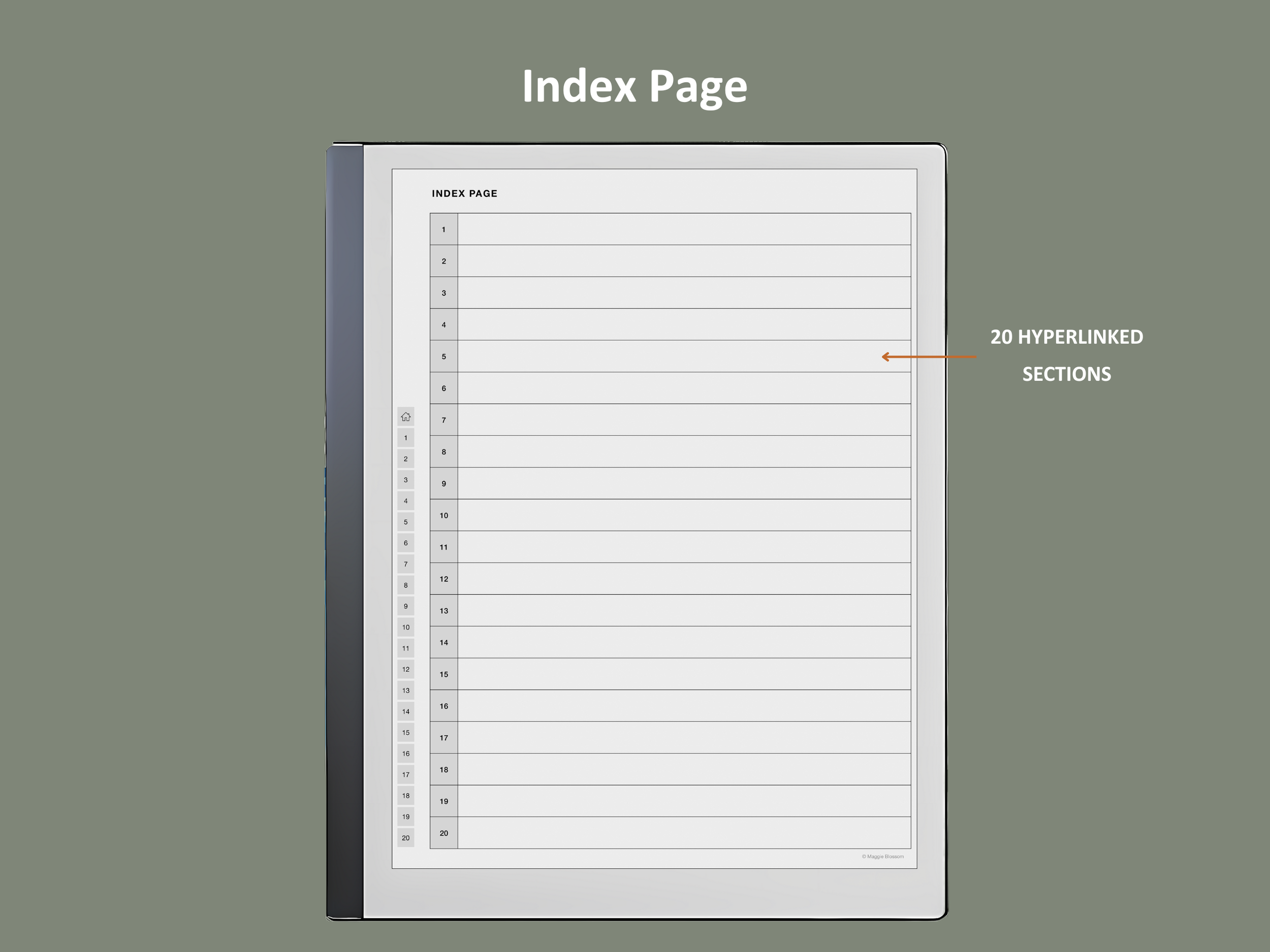 remarkable 2 notebook template