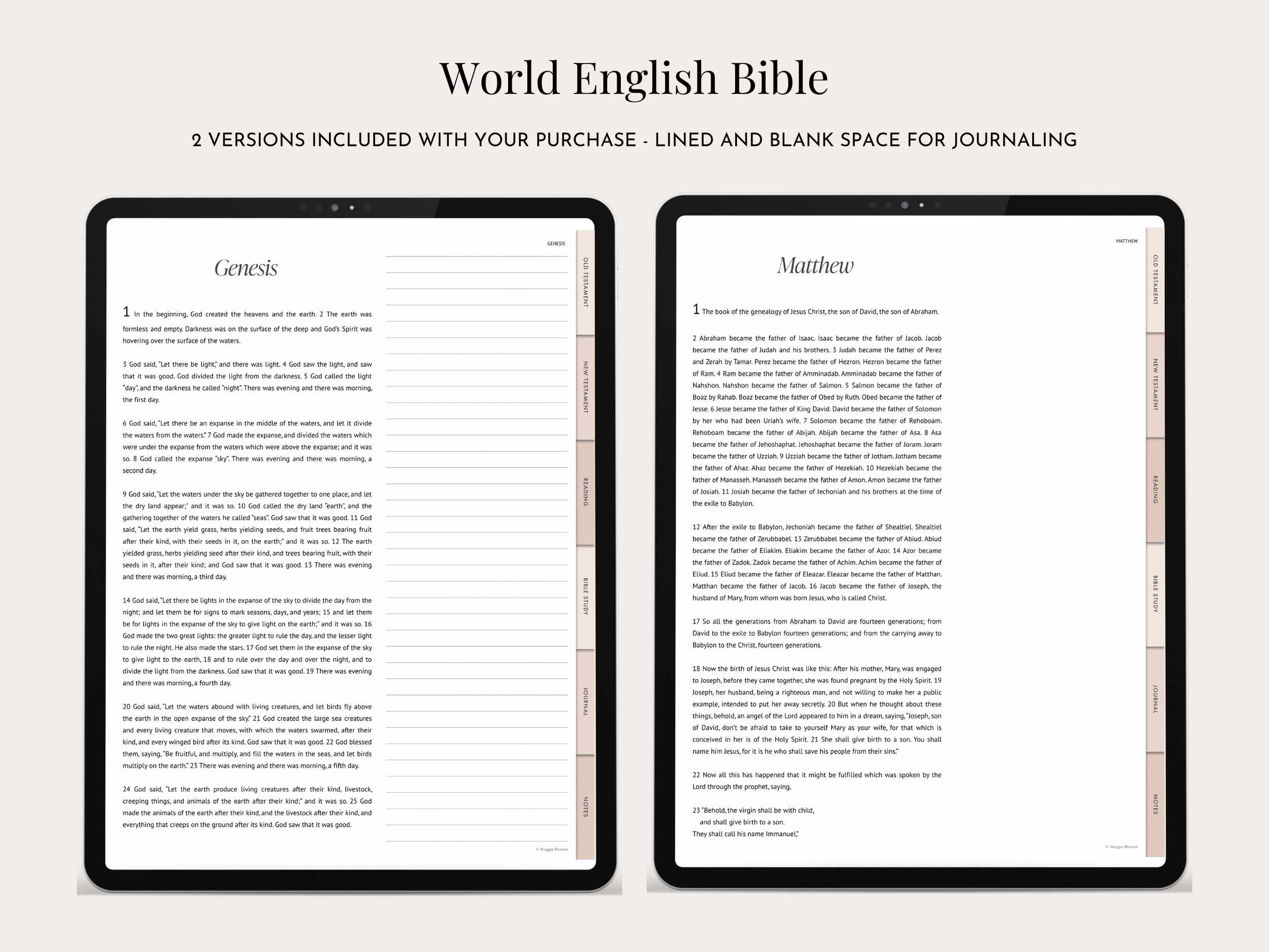 digital bible journal web