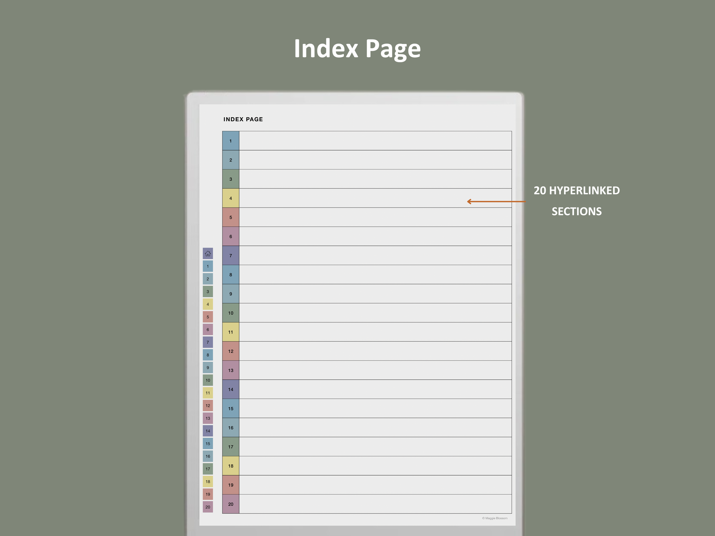 remarkable paper pro notebook template