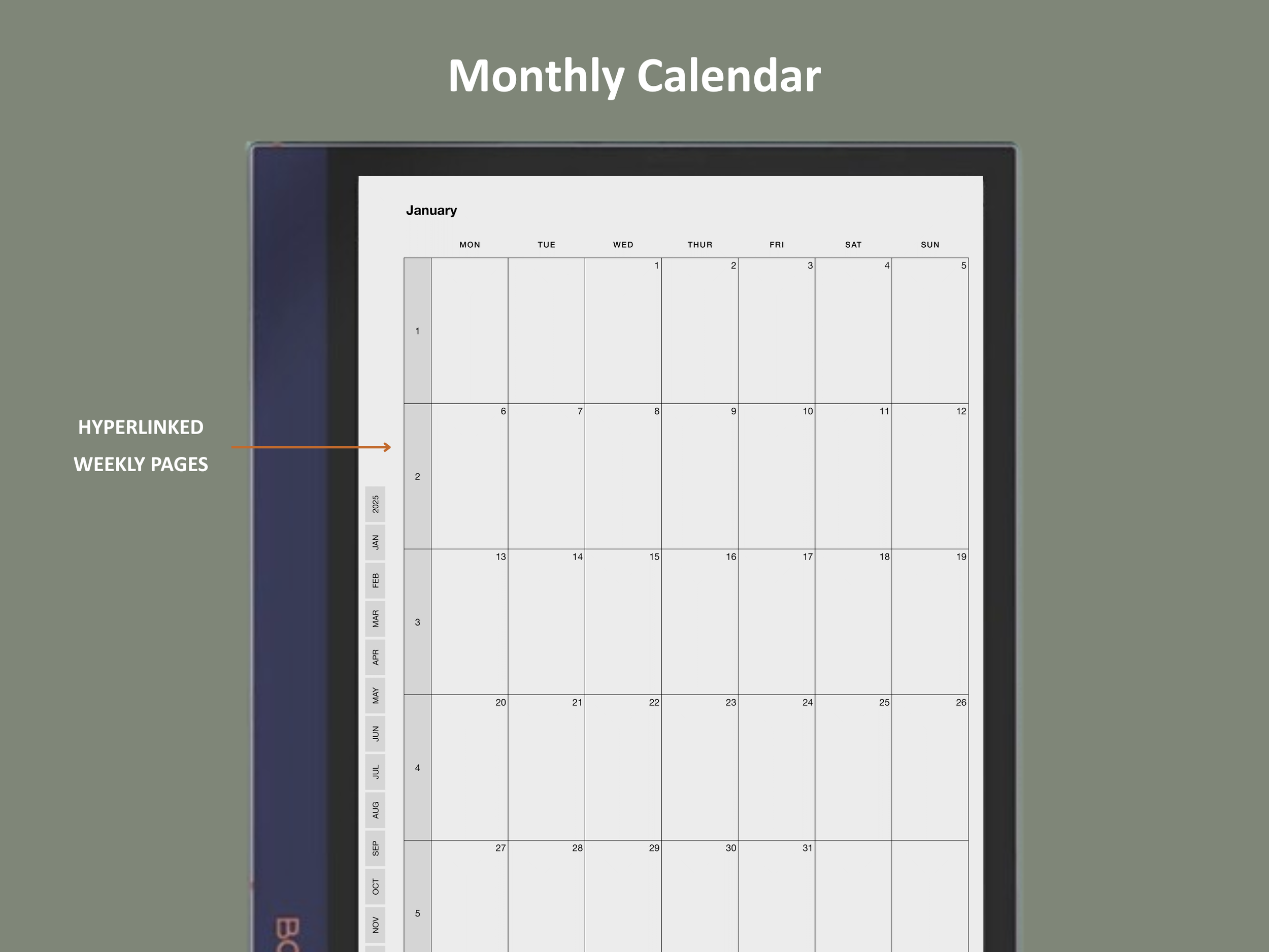 boox weekly planner template