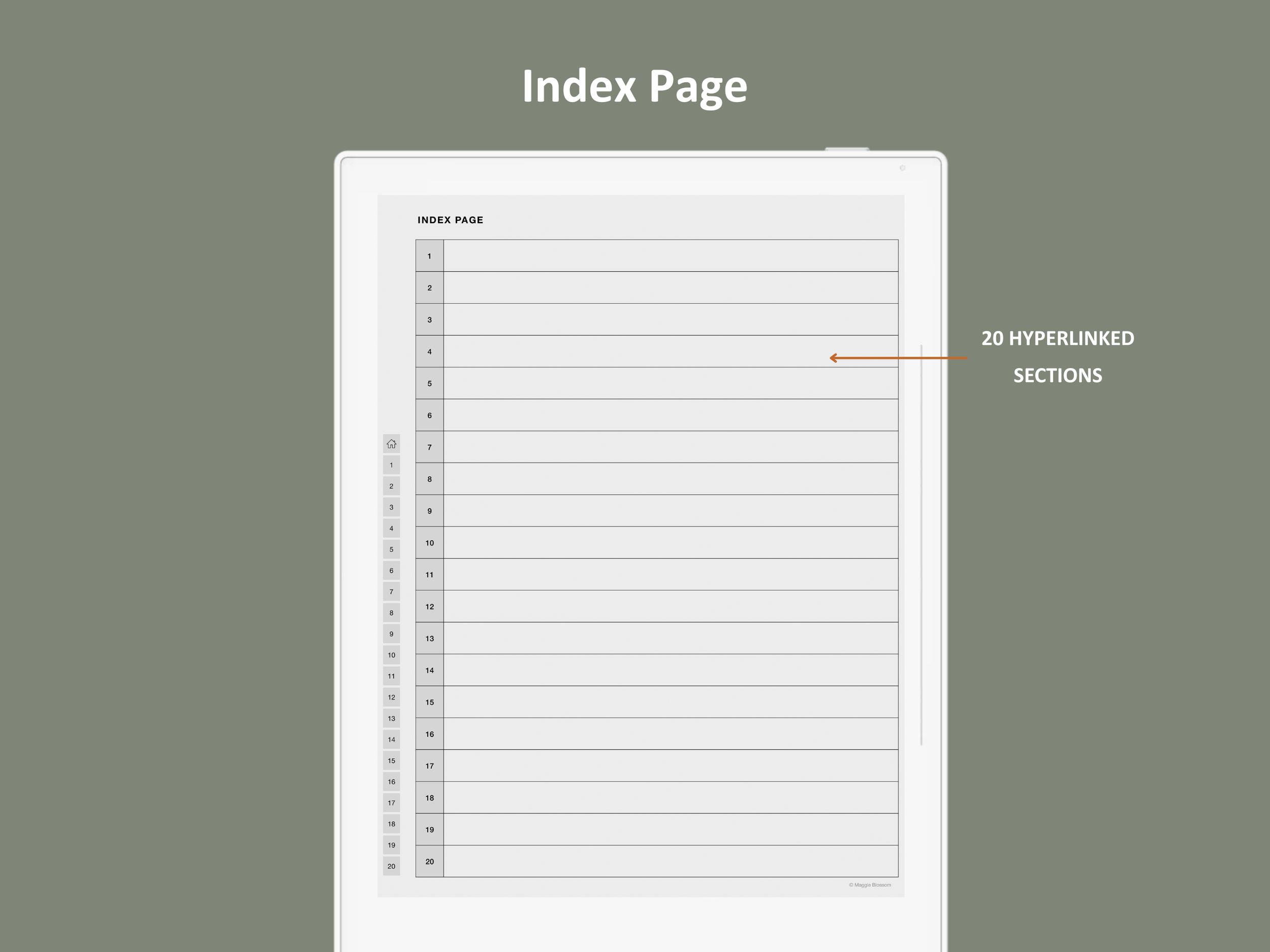 supernote notebook template