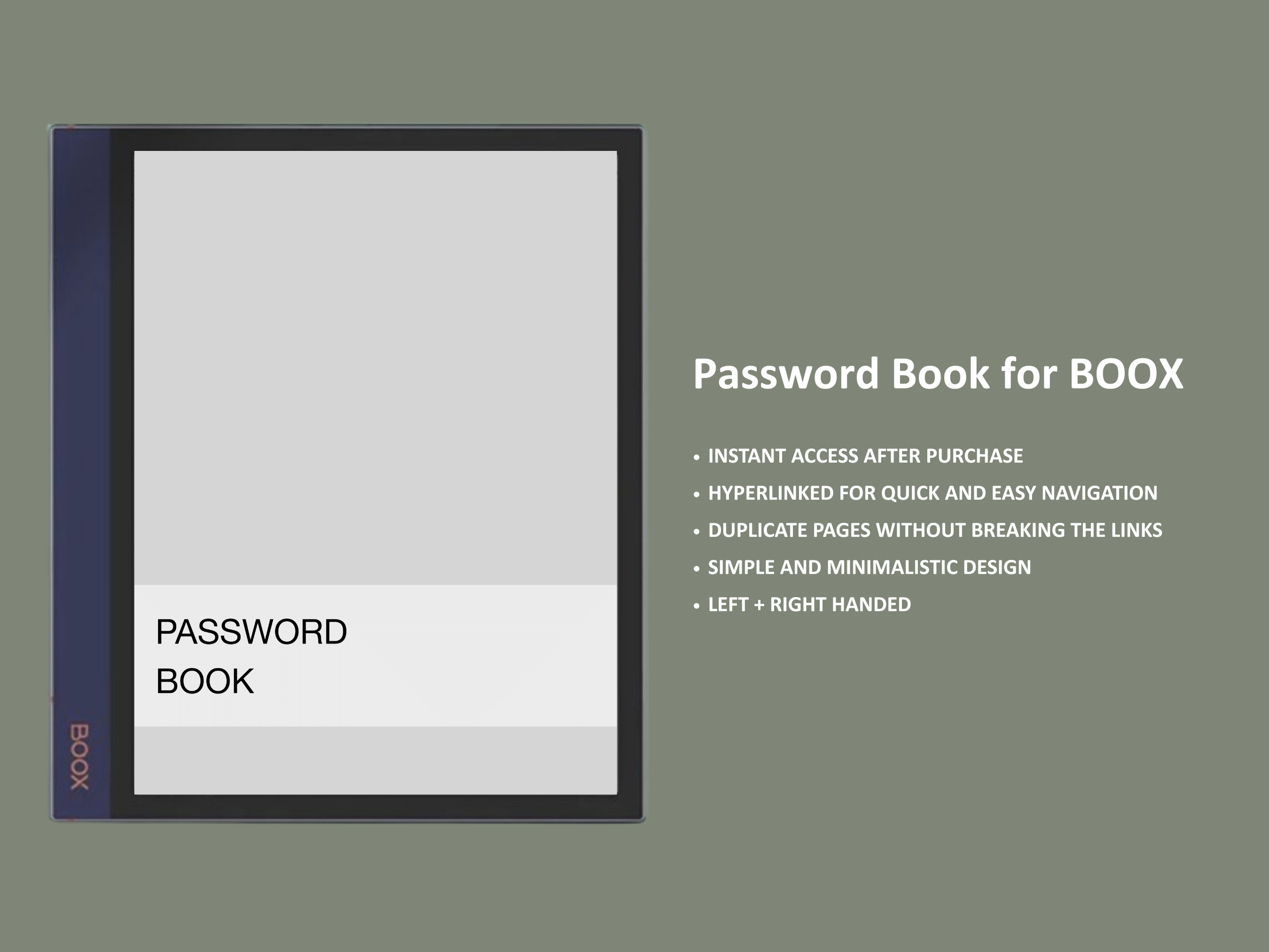boox password template