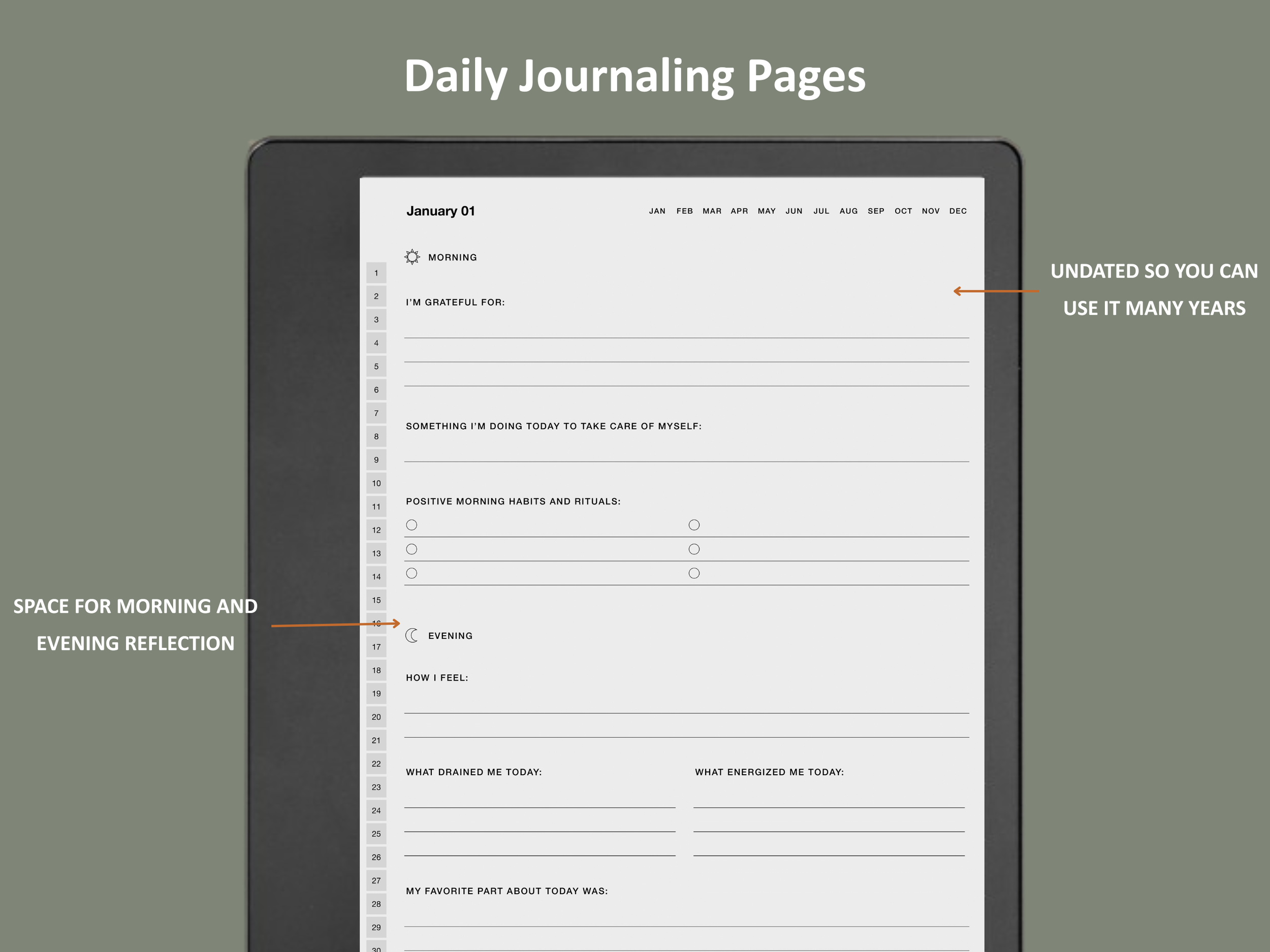 kindle scribe gratitude journal