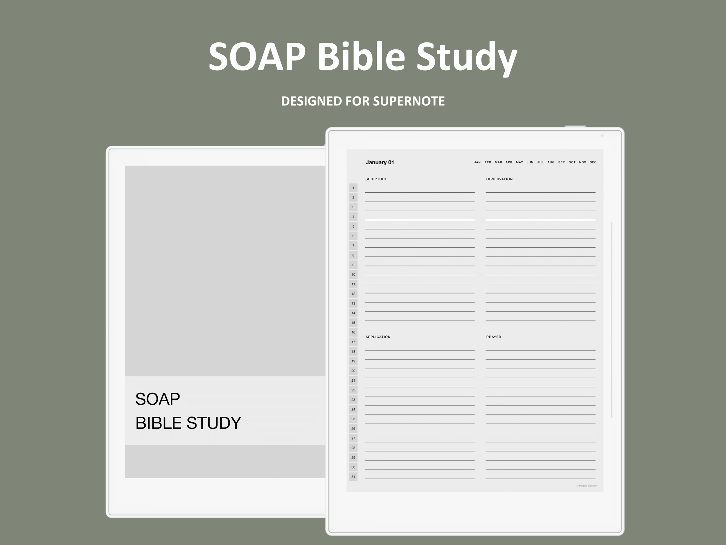 supernote soap bible study template