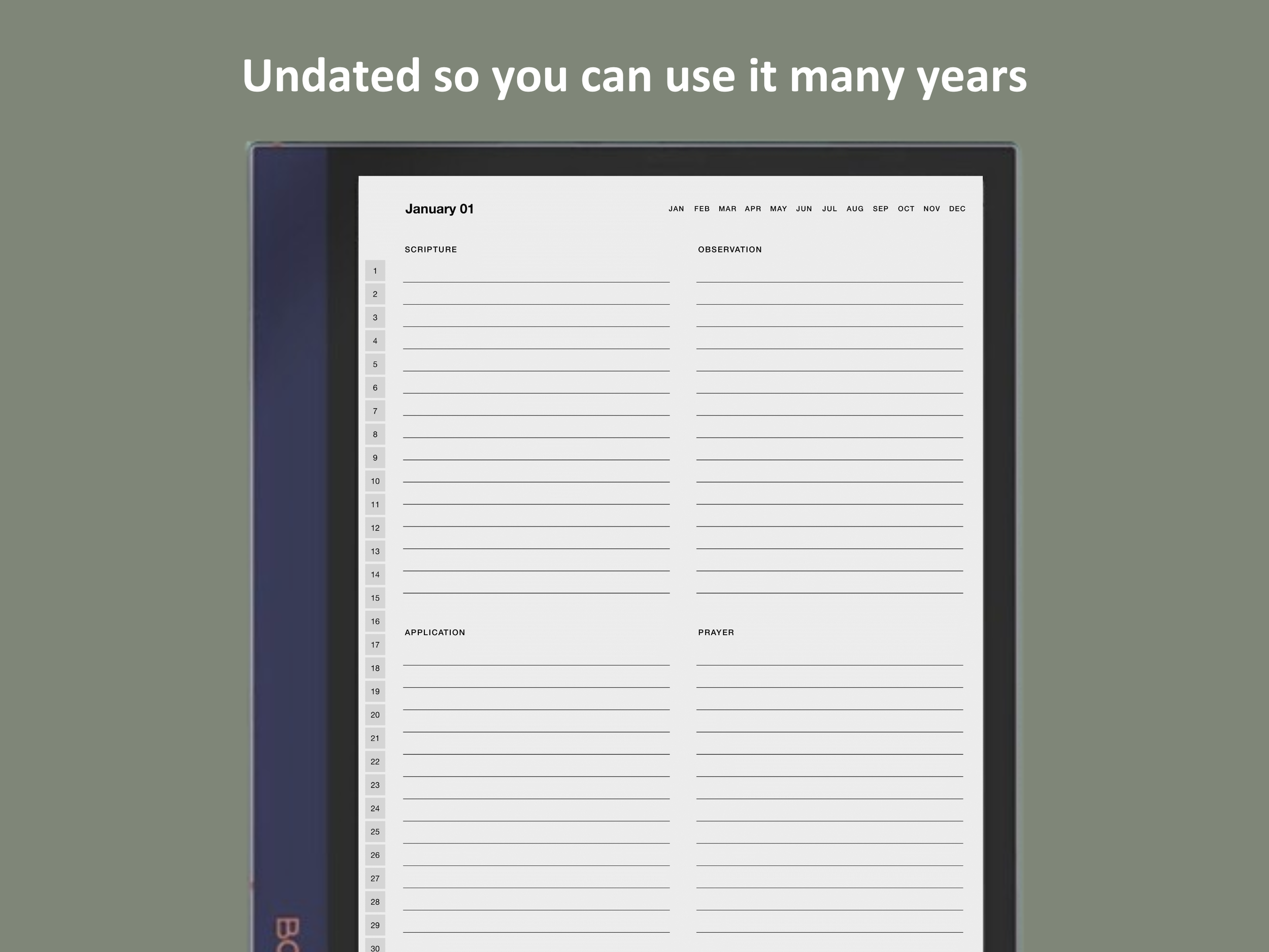 boox soap bible study template