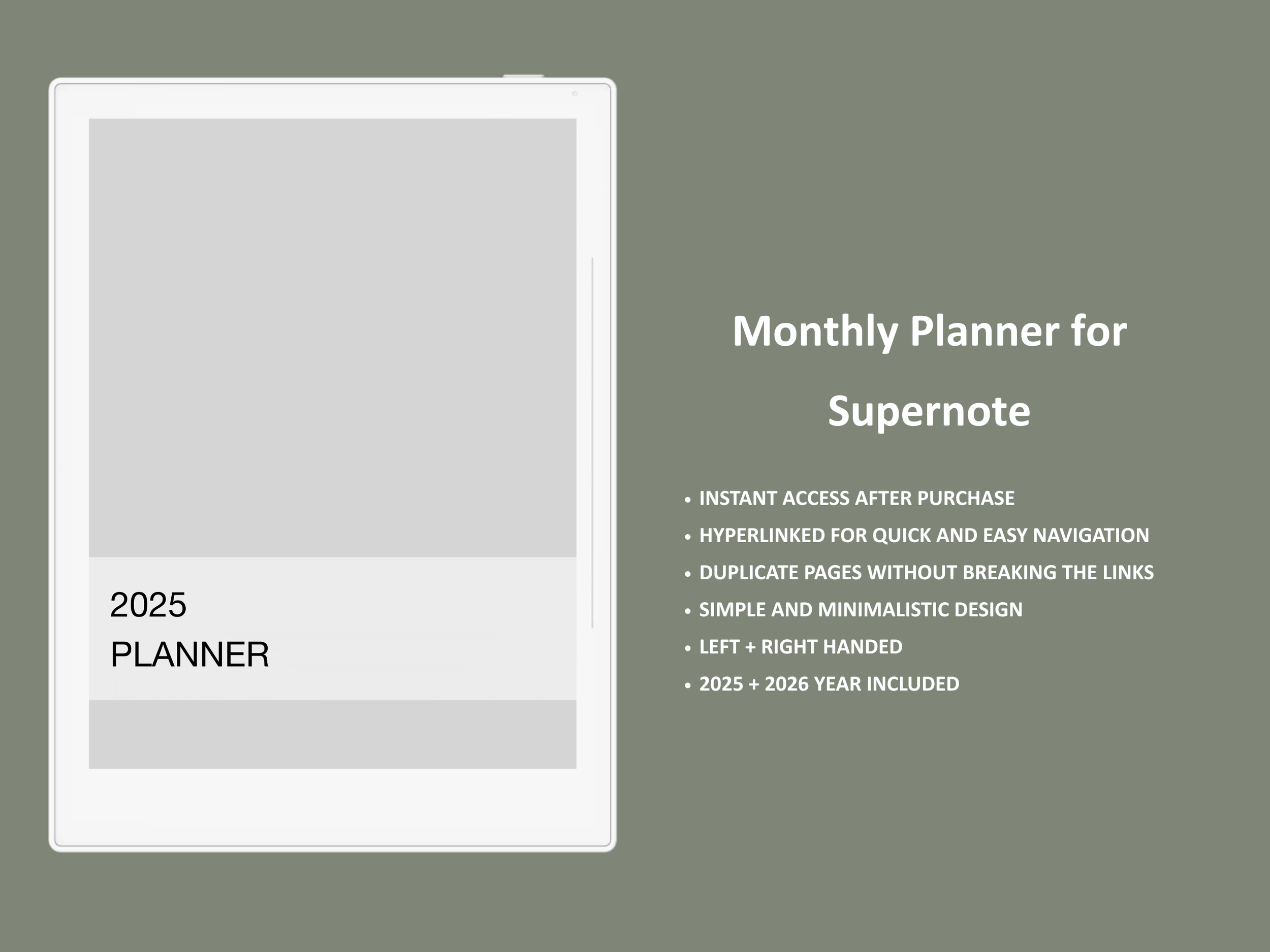 supernote monthly planner template