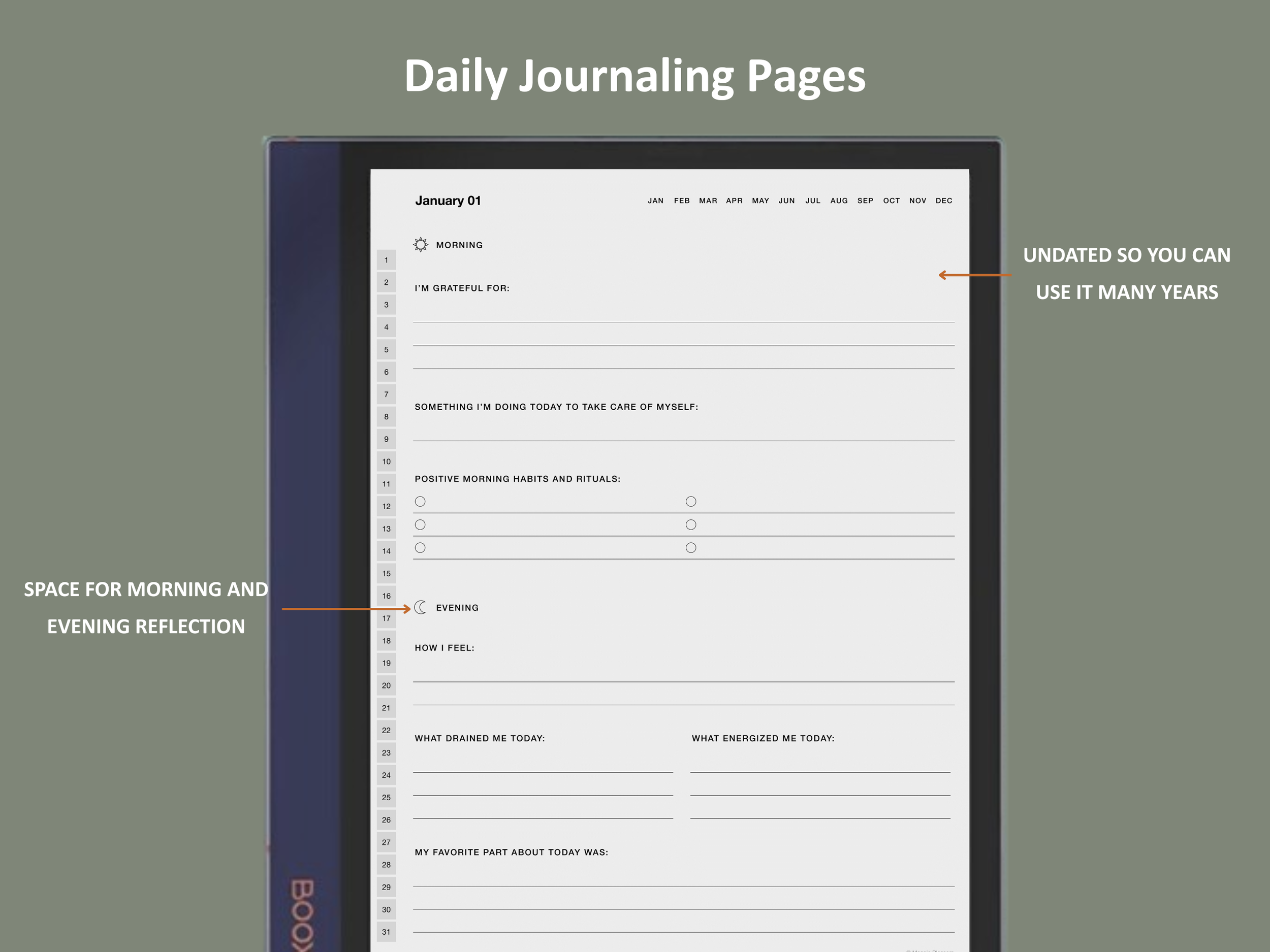 boox gratitude journal
