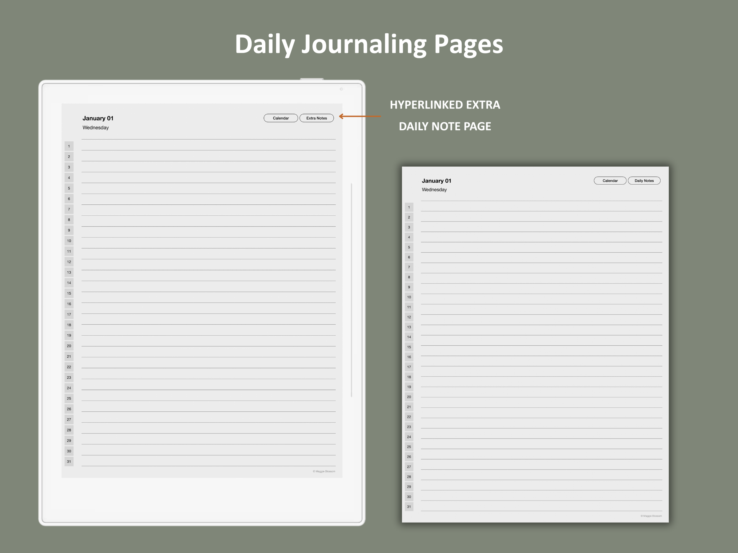 supernote daily journal template