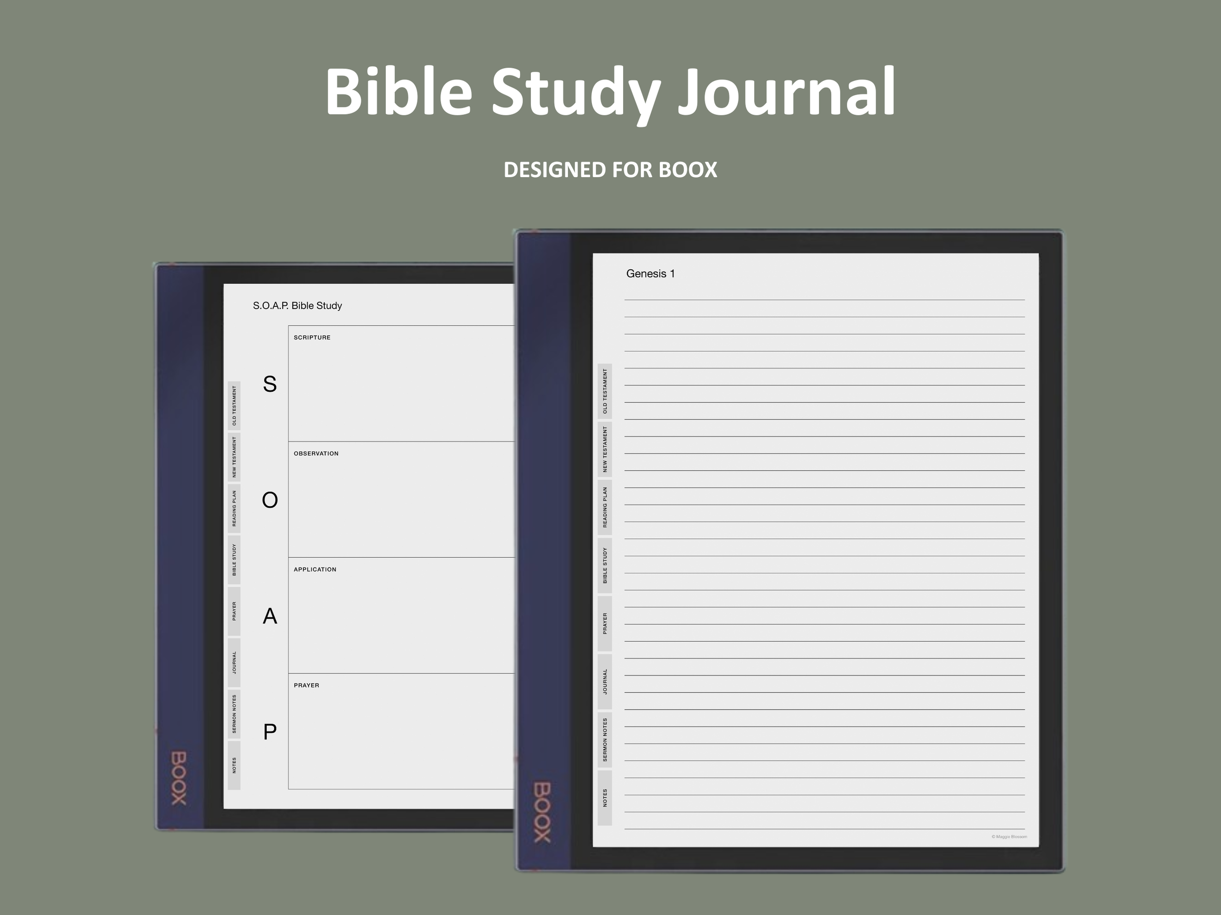 boox bible study template