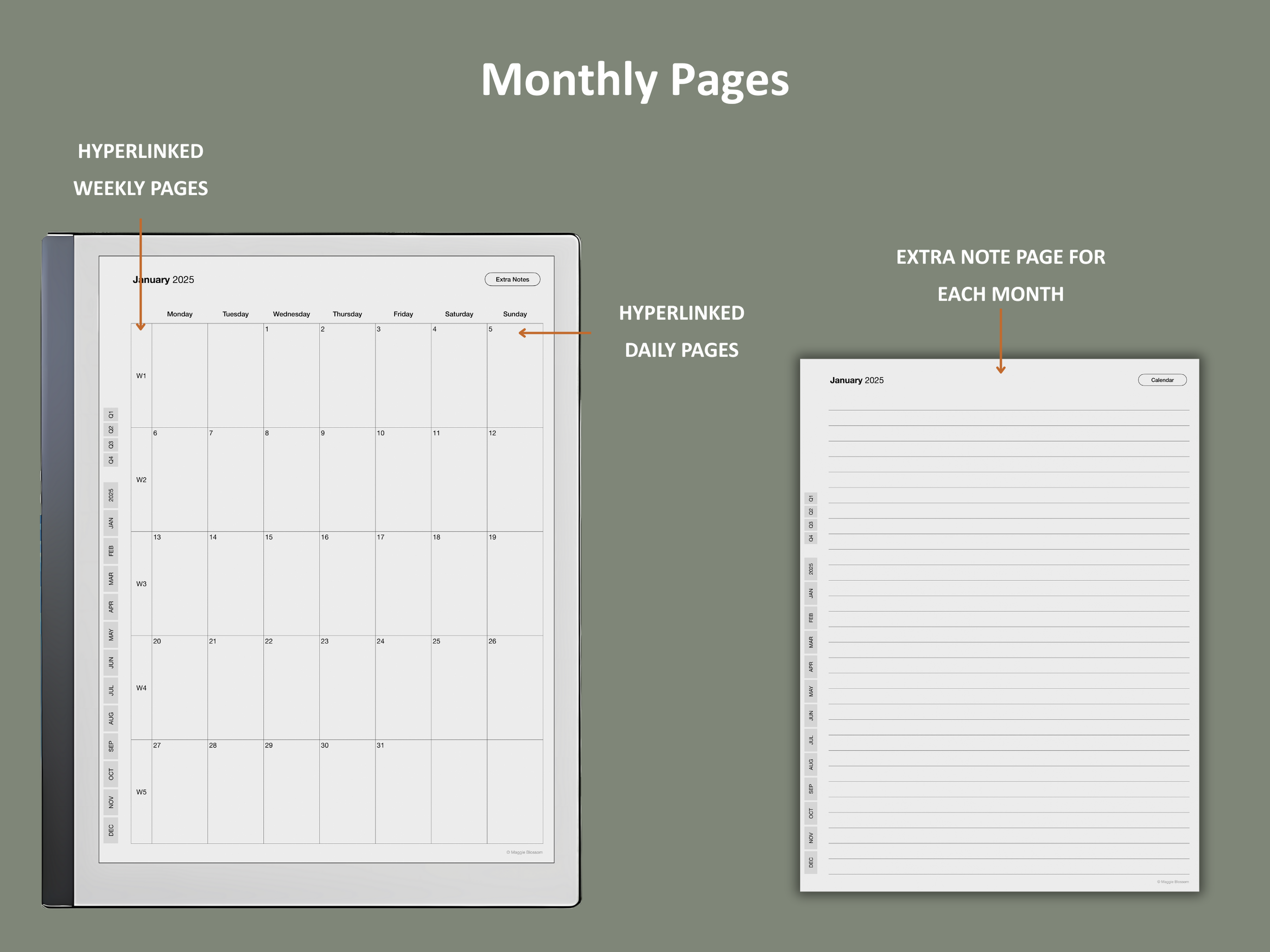 remarkable 2 daily planner template