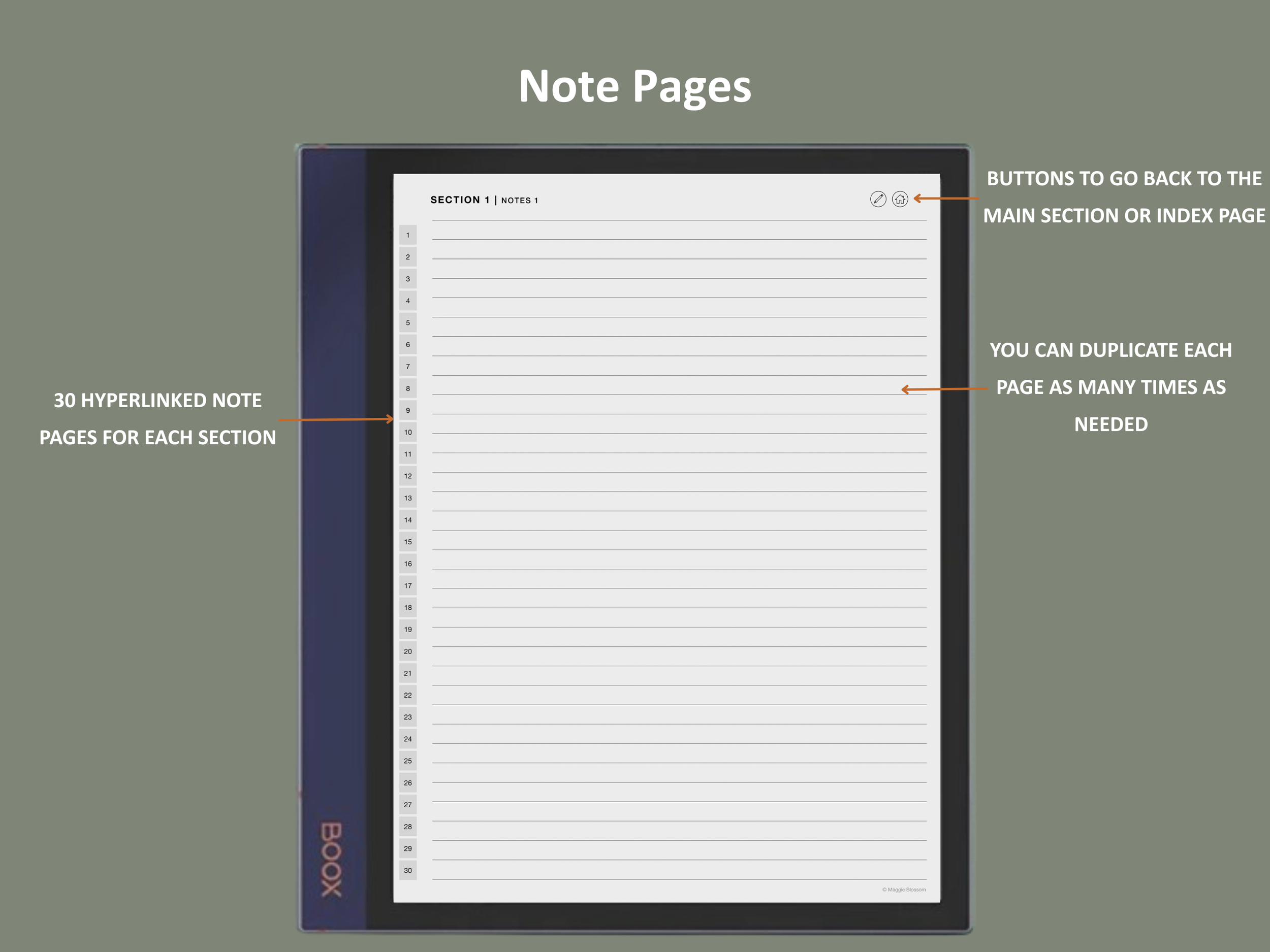 boox notebook template