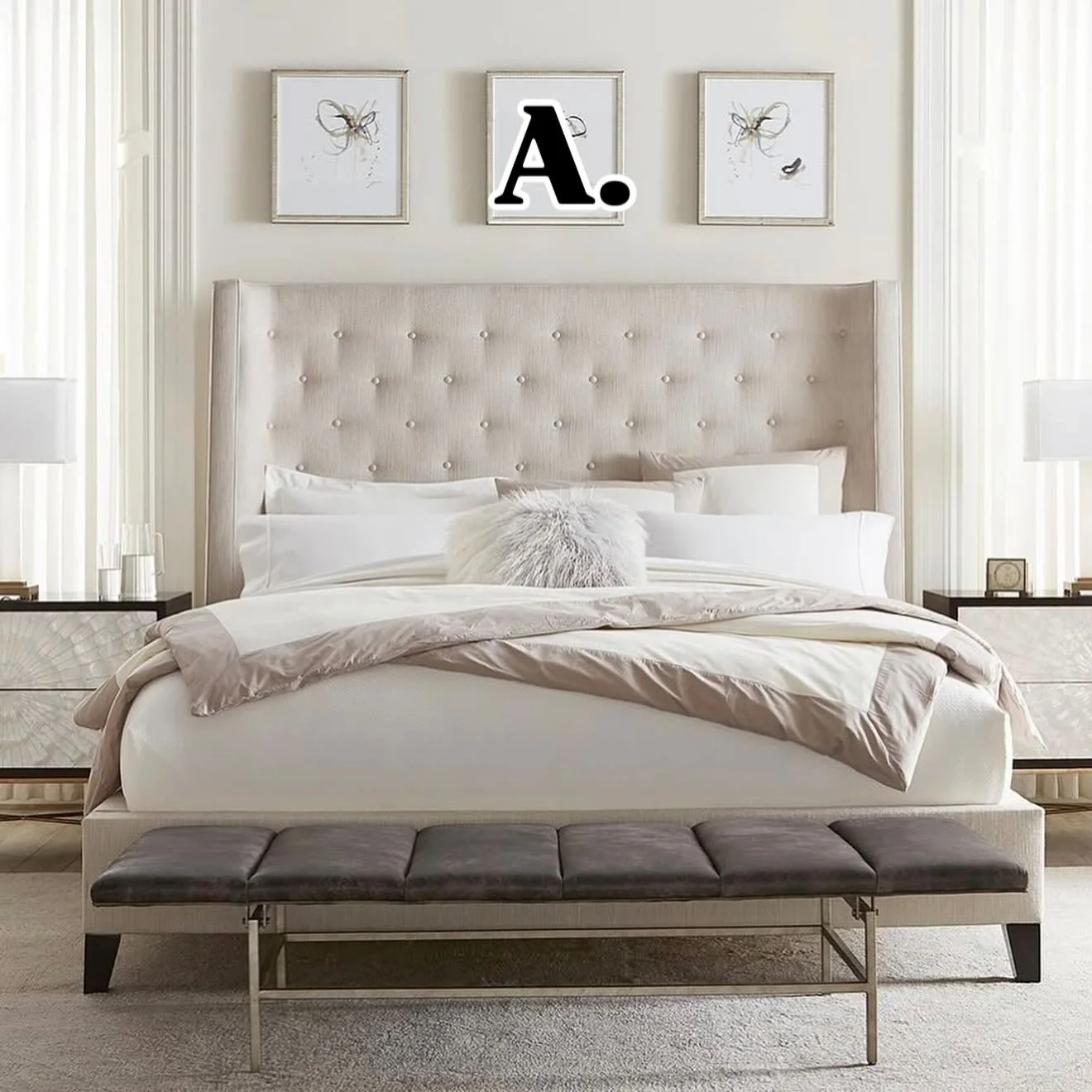 Monday musings ✨Here are three options : A, B, C. Which bedroom reflects your ultimate style? Shop Bernhardt at Casual Marketplace today! 
.
.
.
#shopsmall #shoplocal #visitwilm #hockessinde #bedroomideas #furnituredesign