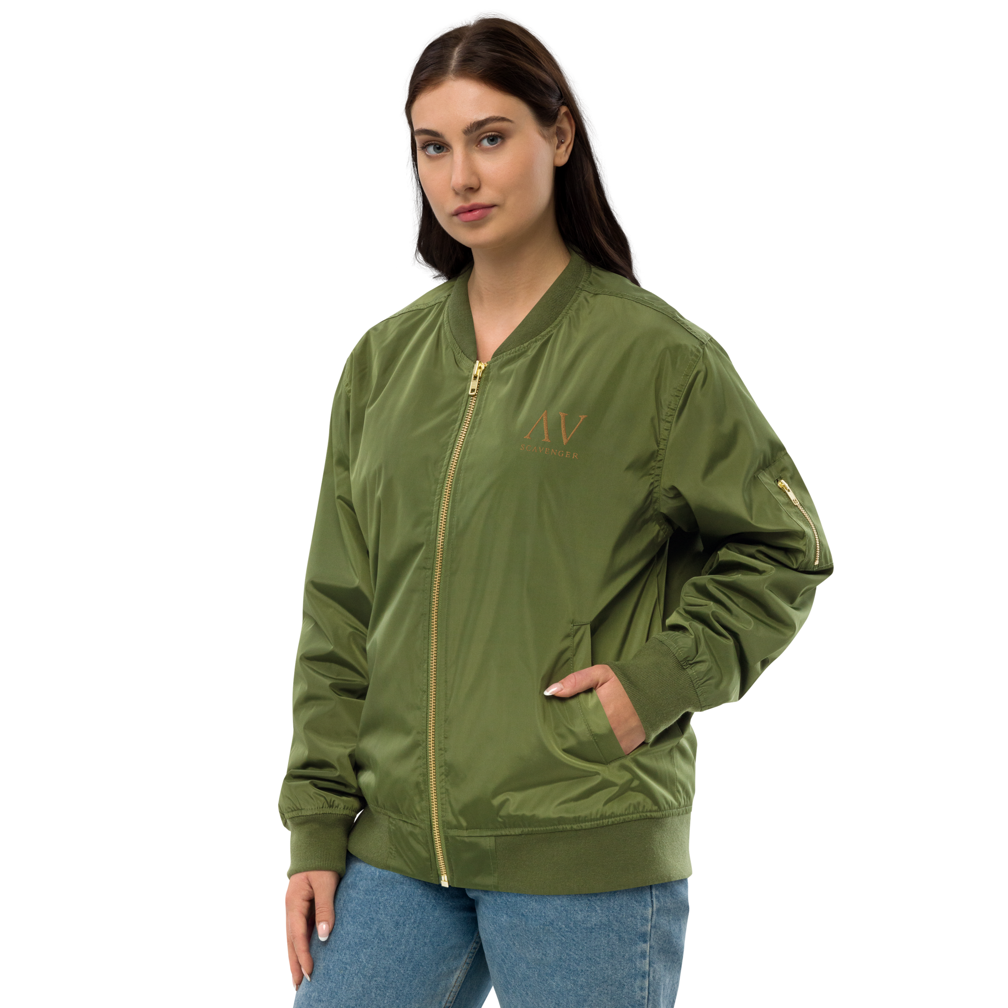 premium-recycled-bomber-jacket-army-left-front-656559b7e1b5a.png