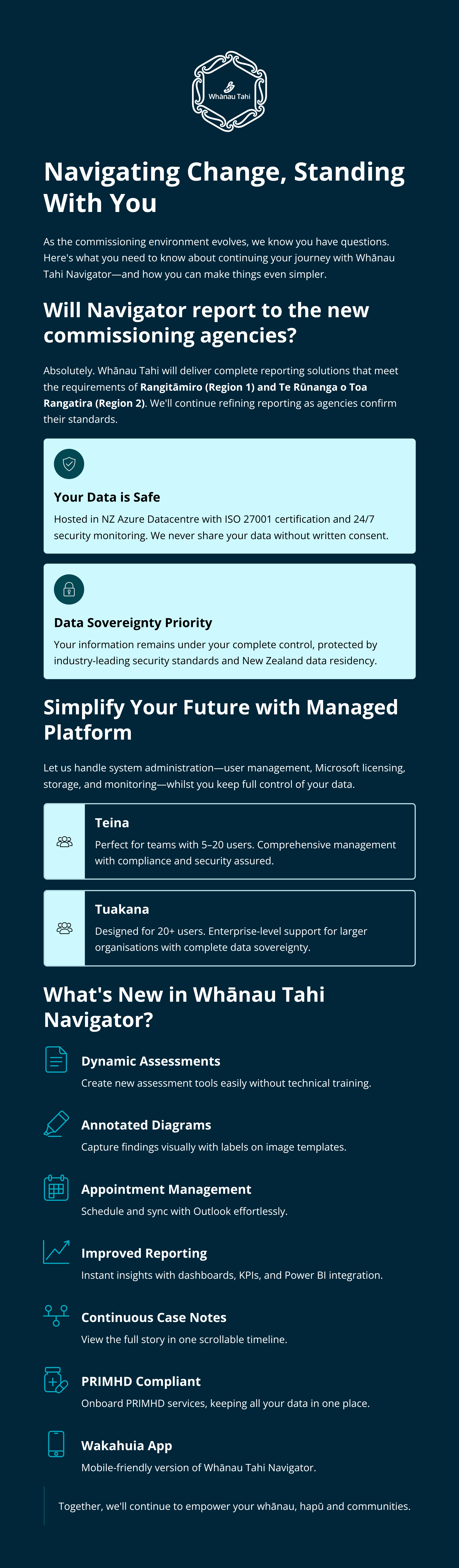 Navigating Change, Standing with You — Whānau Tahi