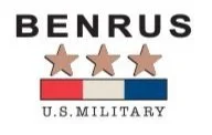 Benrus U.S. Military logo with three stars and a red, white, and blue bar