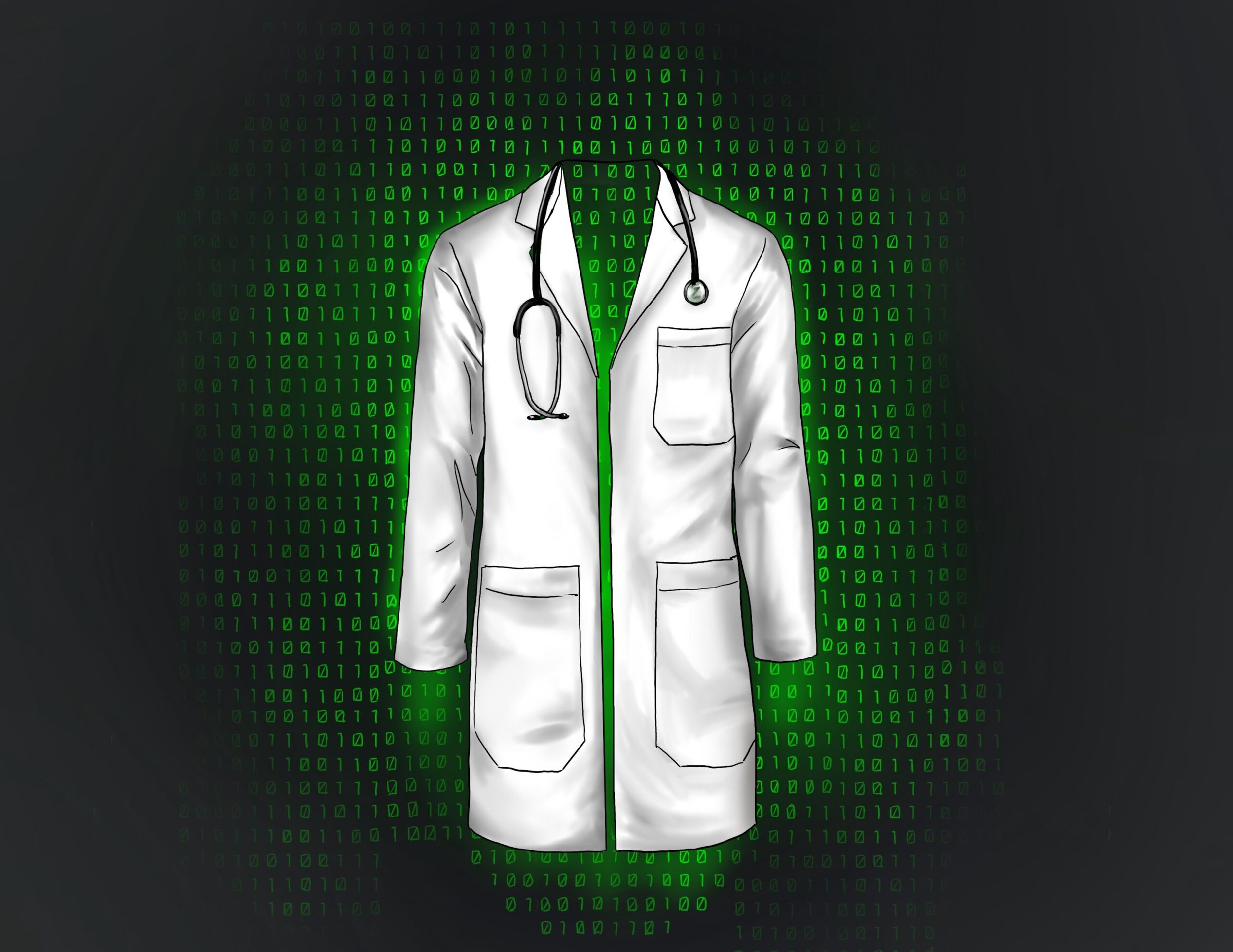 "AI Health," procreate, 2025