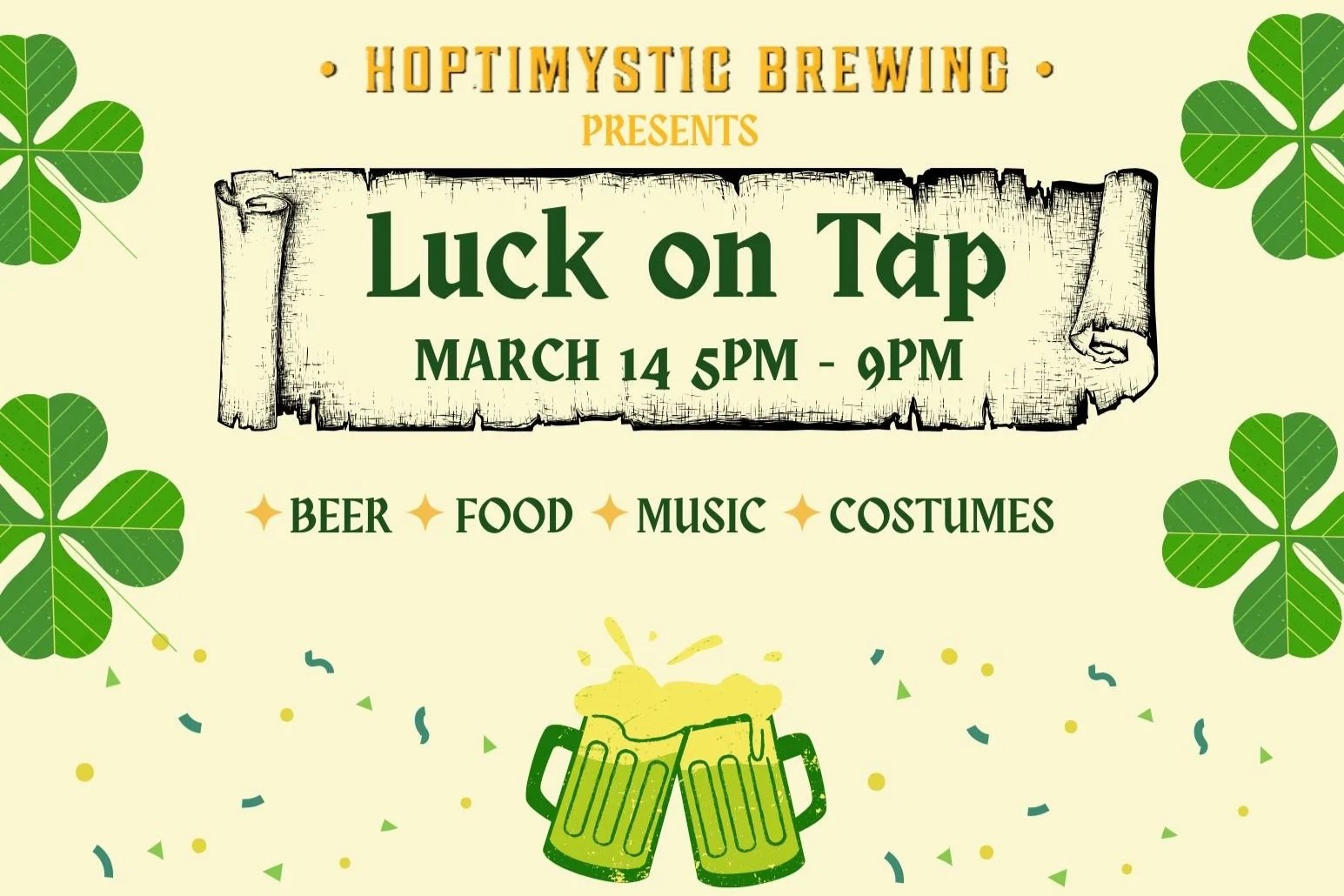 🍀Luck is on Tap at Hoptimystic! 🍀 Sunapee