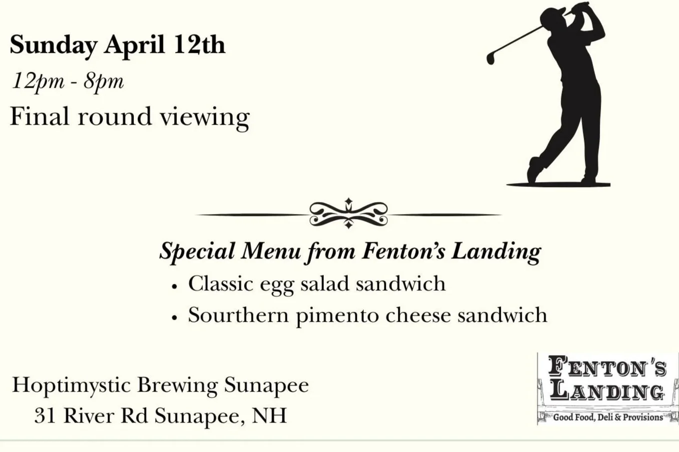 Sunday: Final Round Viewing (12–8pm) - Sunapee