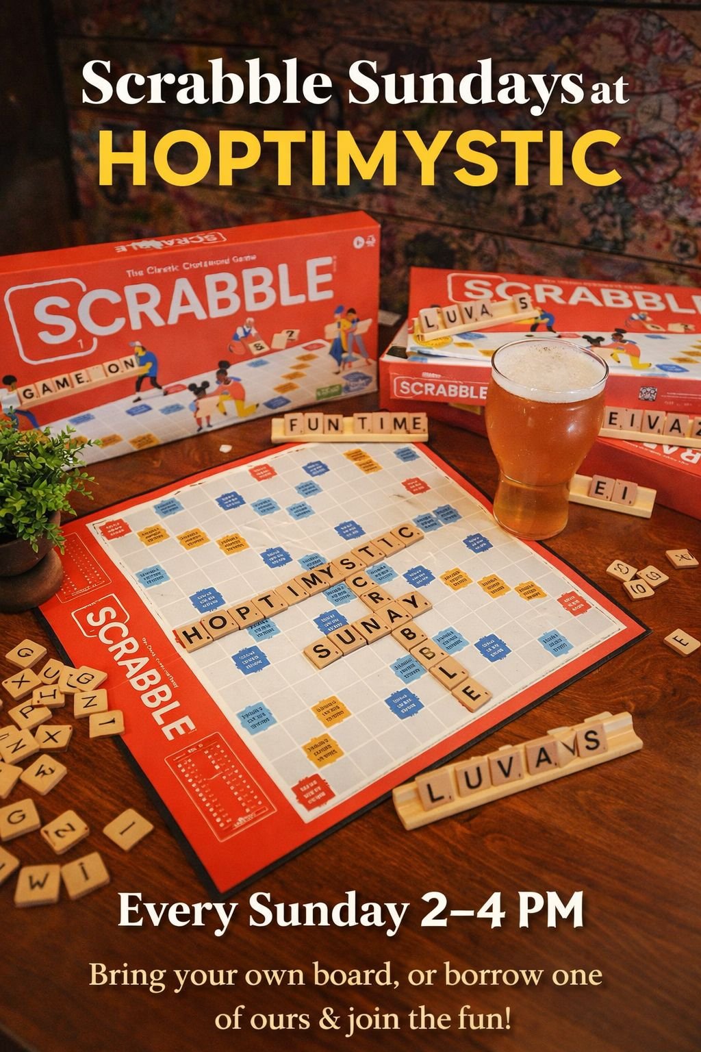 Scrabble Sundays ENFIELD 6/7