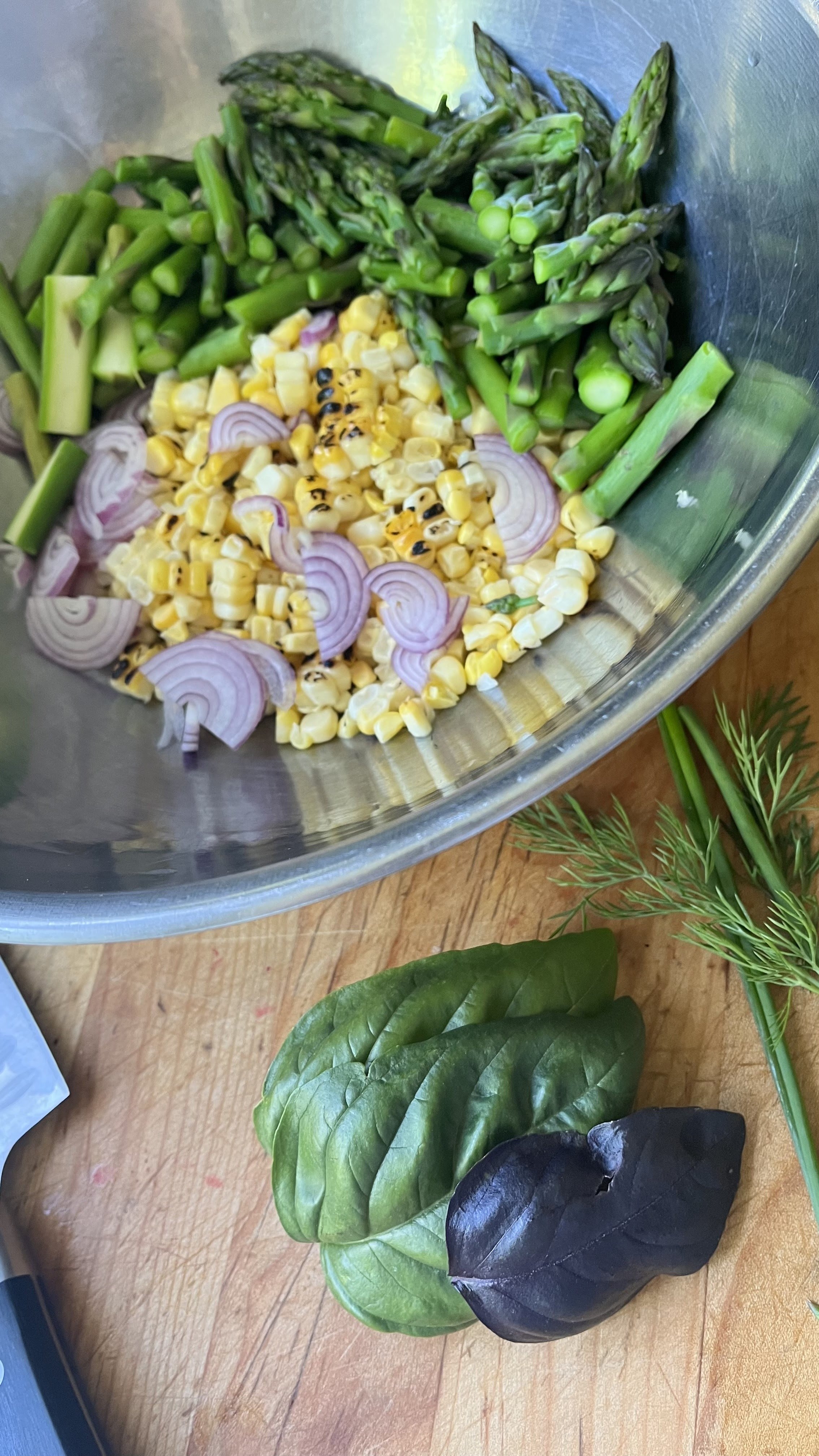 sweet corn and asparagus mise.jpeg
