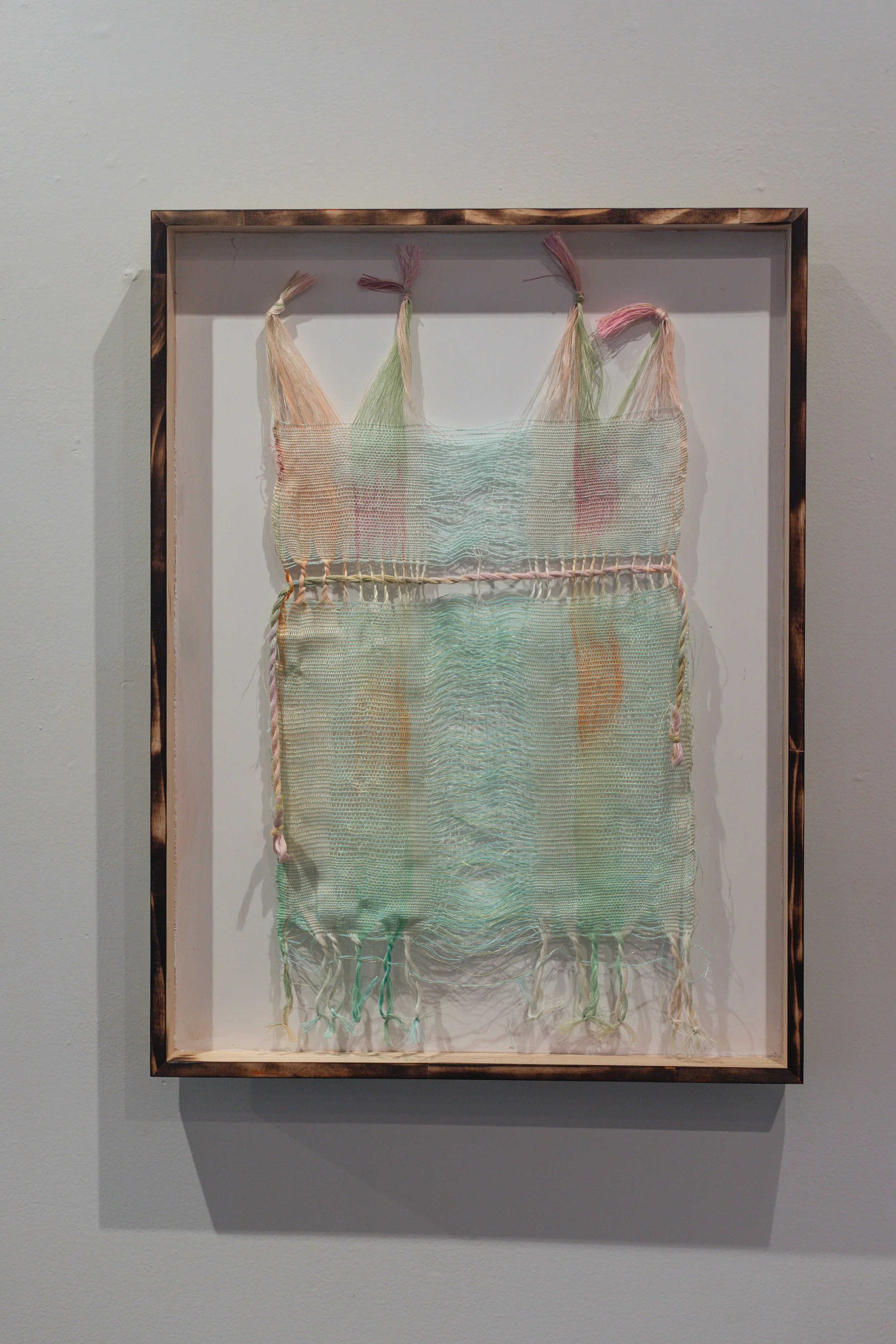 amor por juarez ,mixed fibers, handwoven warp painted ondulé weave, 24x18x3” 2025
$1,200
