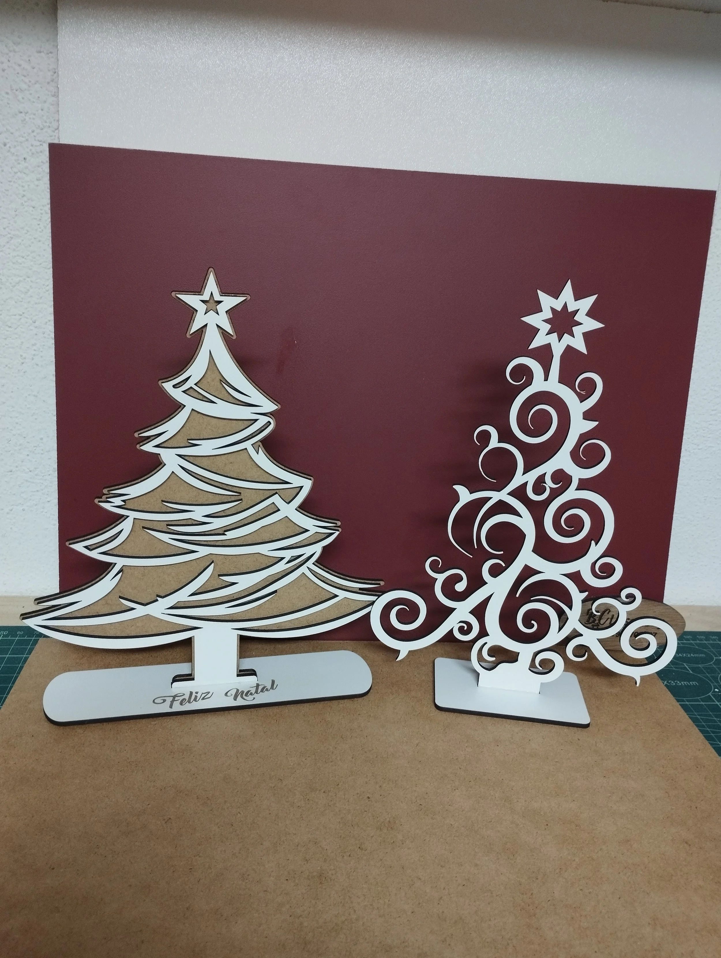 452 Árvores de Natal - 1ª 21*A24cm / 2ª 18*A25cm