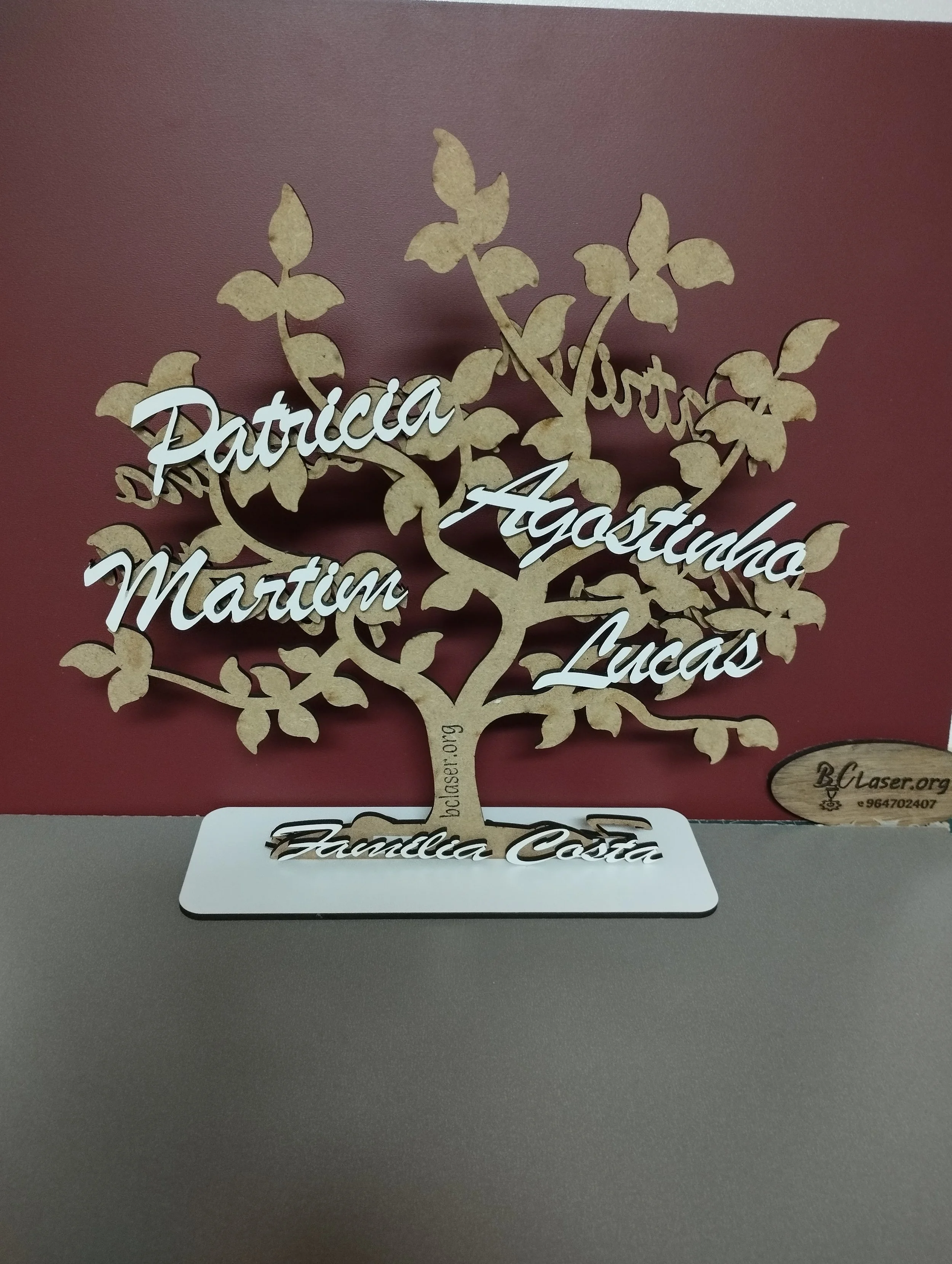 536 Árvore com nomes - 25cm