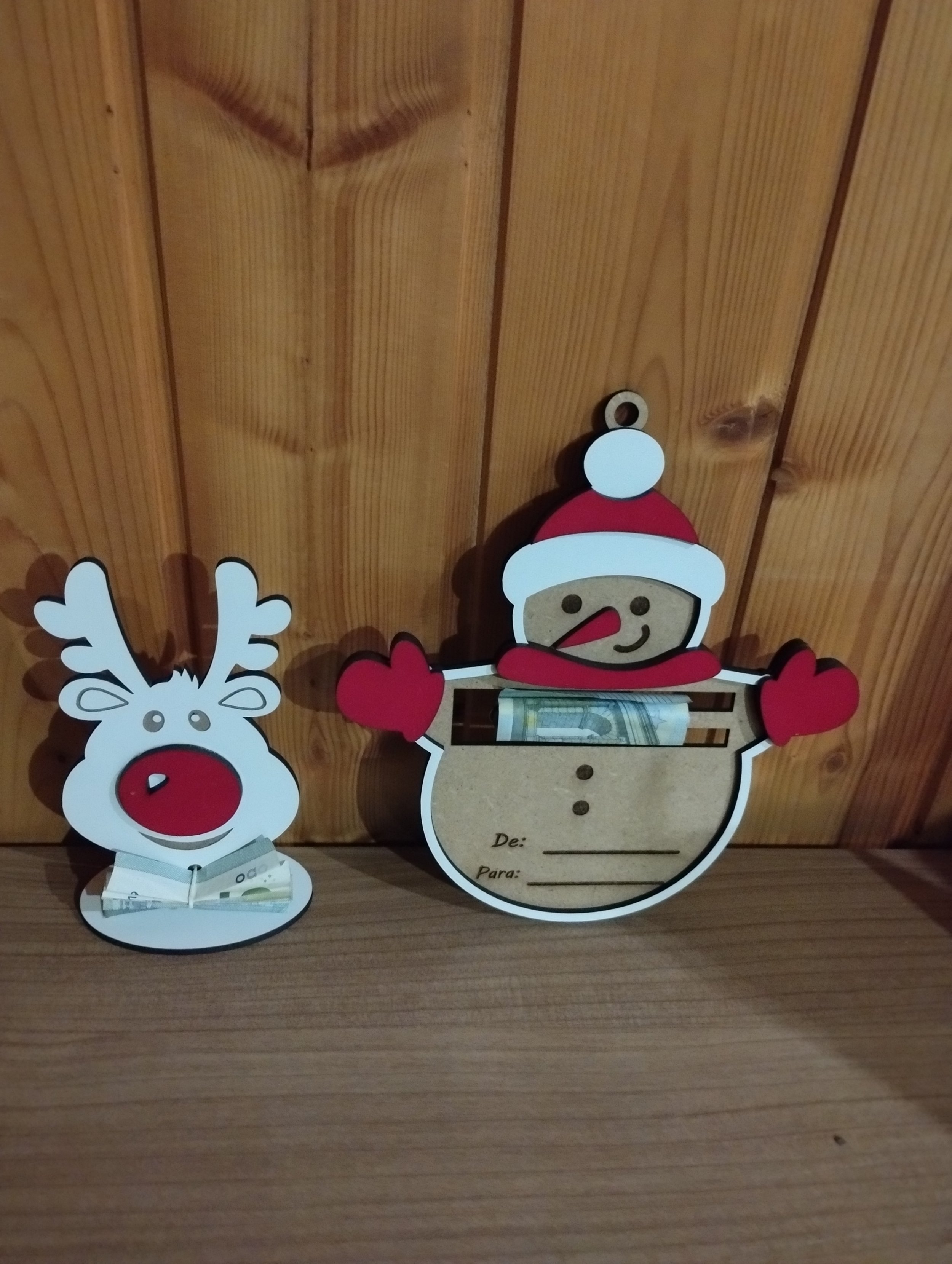 449 Boneco para notas - Rena 8*A14cm / Boneco - 17*A18cm