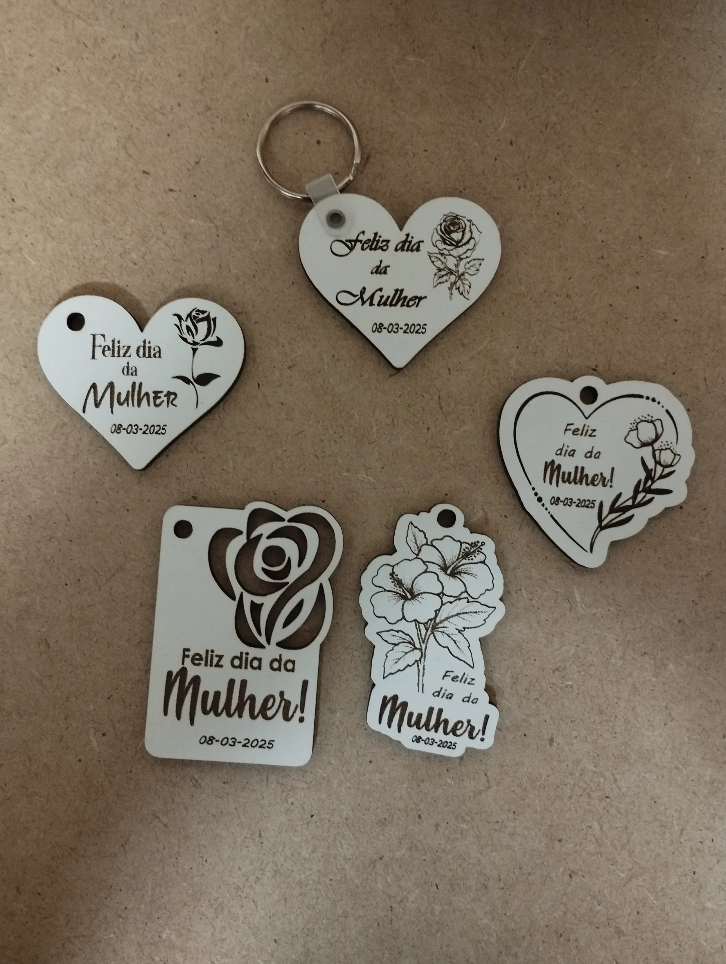 511 Porta chaves Feliz Dia da Mulher