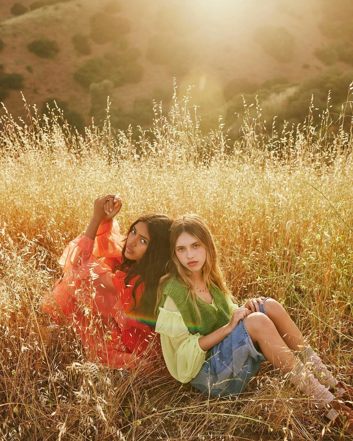 The way I&rsquo;d spend any afternoon✨Photographer @chrisozer models @maisie_dek @amarawilly mu @christinaspinamua hair @karolina.n.bernat styled by meeeee🍊🥝