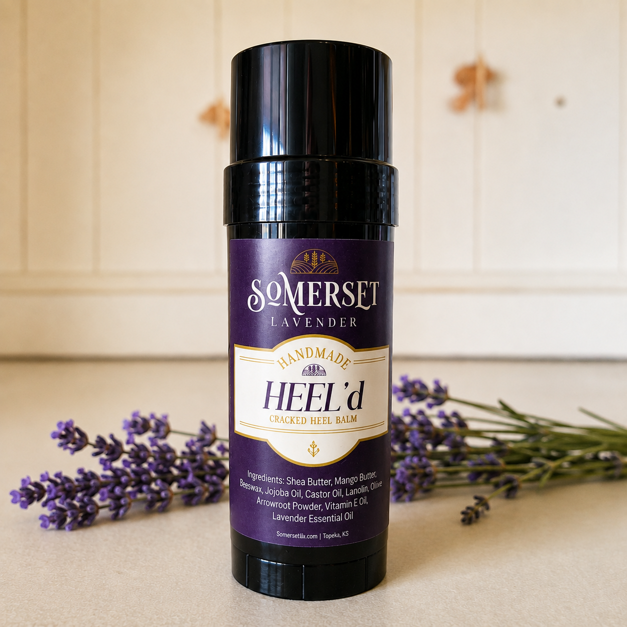 Heel'd Lavender Heel Balm – 2 oz Twist-Up Tube