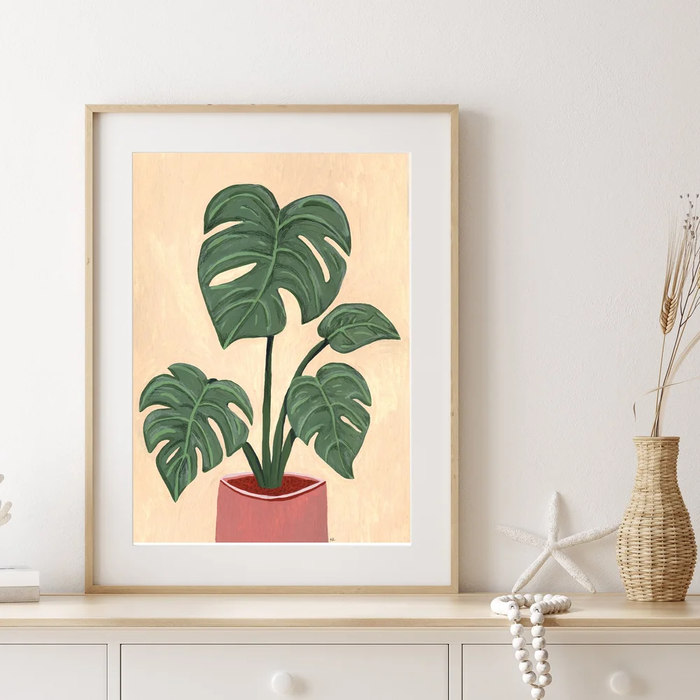 Monstera Art Print  Mel Armstrong - Art & Illustration