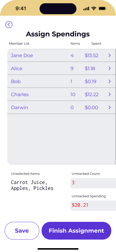 Select Person to Assign