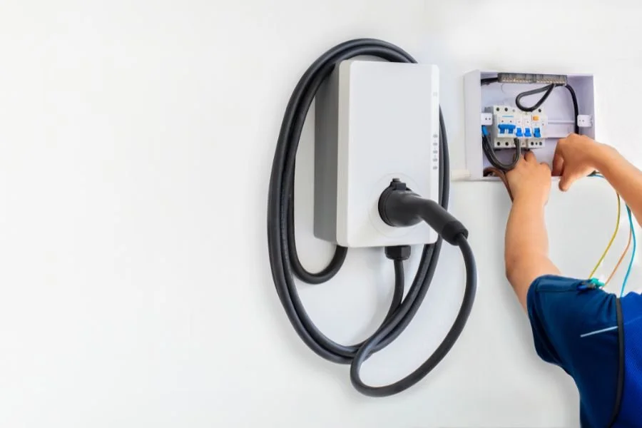 ev charger installation knight solar energy