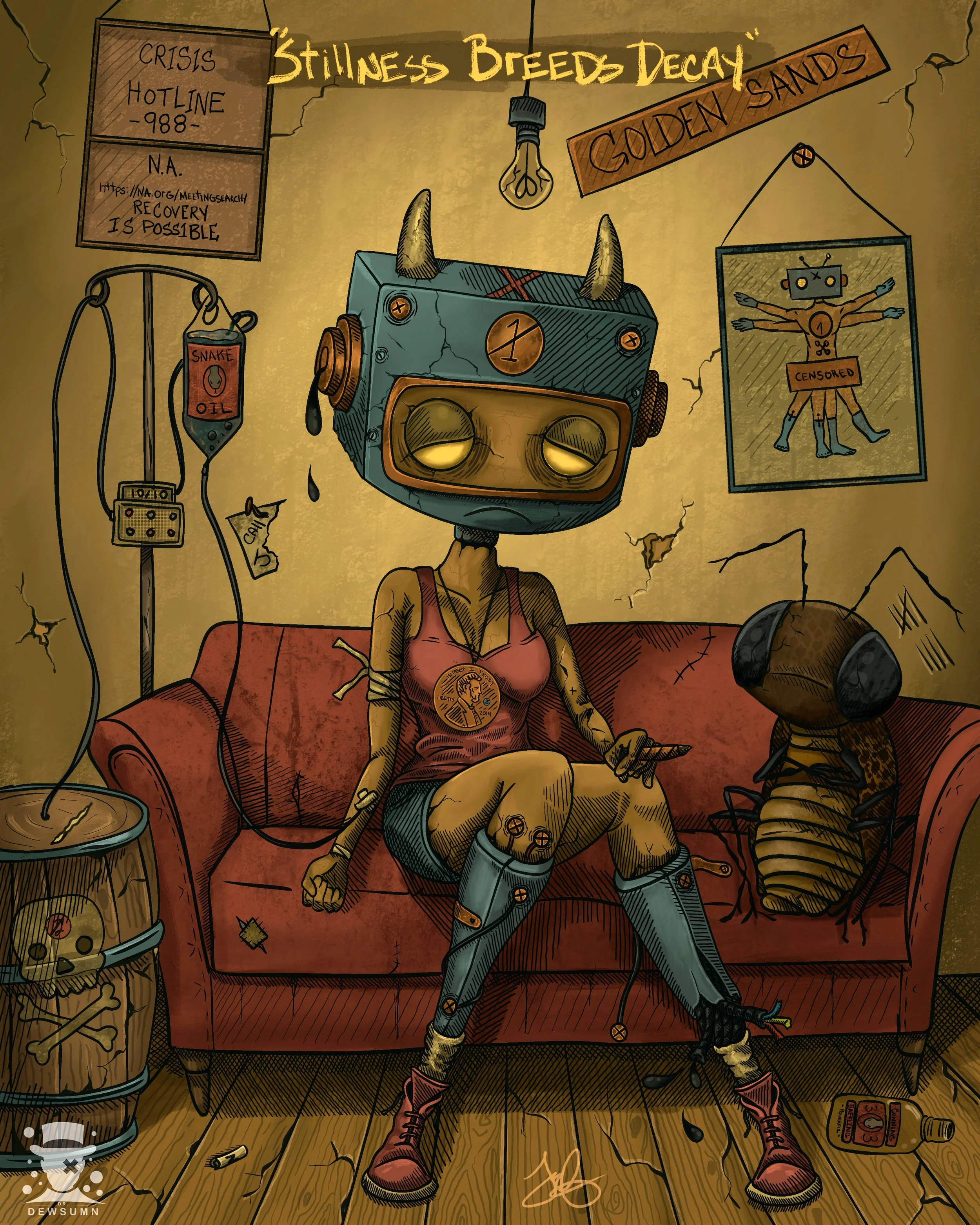 "Roach Motel Oil Tank" Digital