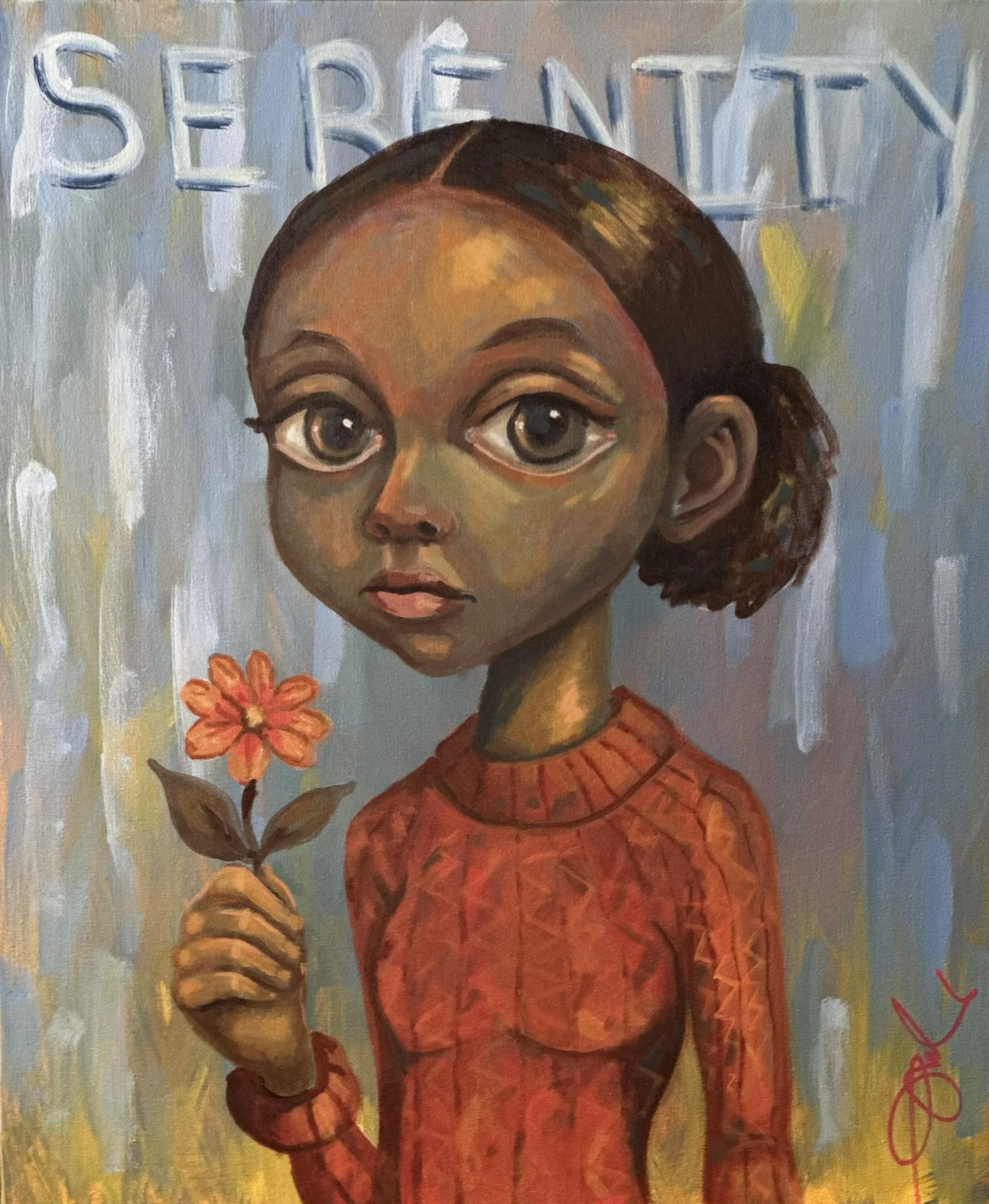 "I Found Serenity" 18x24 Acrylic on canvas.