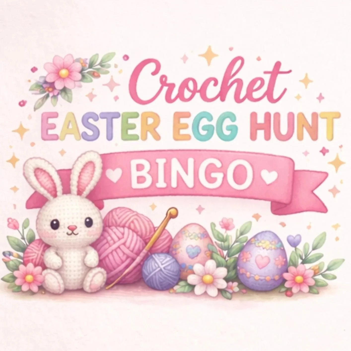 Crochet Easter Egg Hunt Bingo Logo
