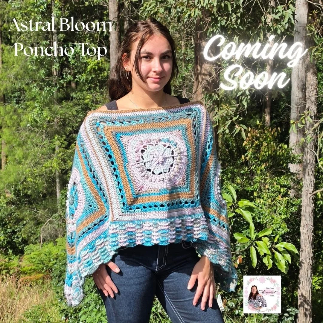Astral Bloom Poncho Top