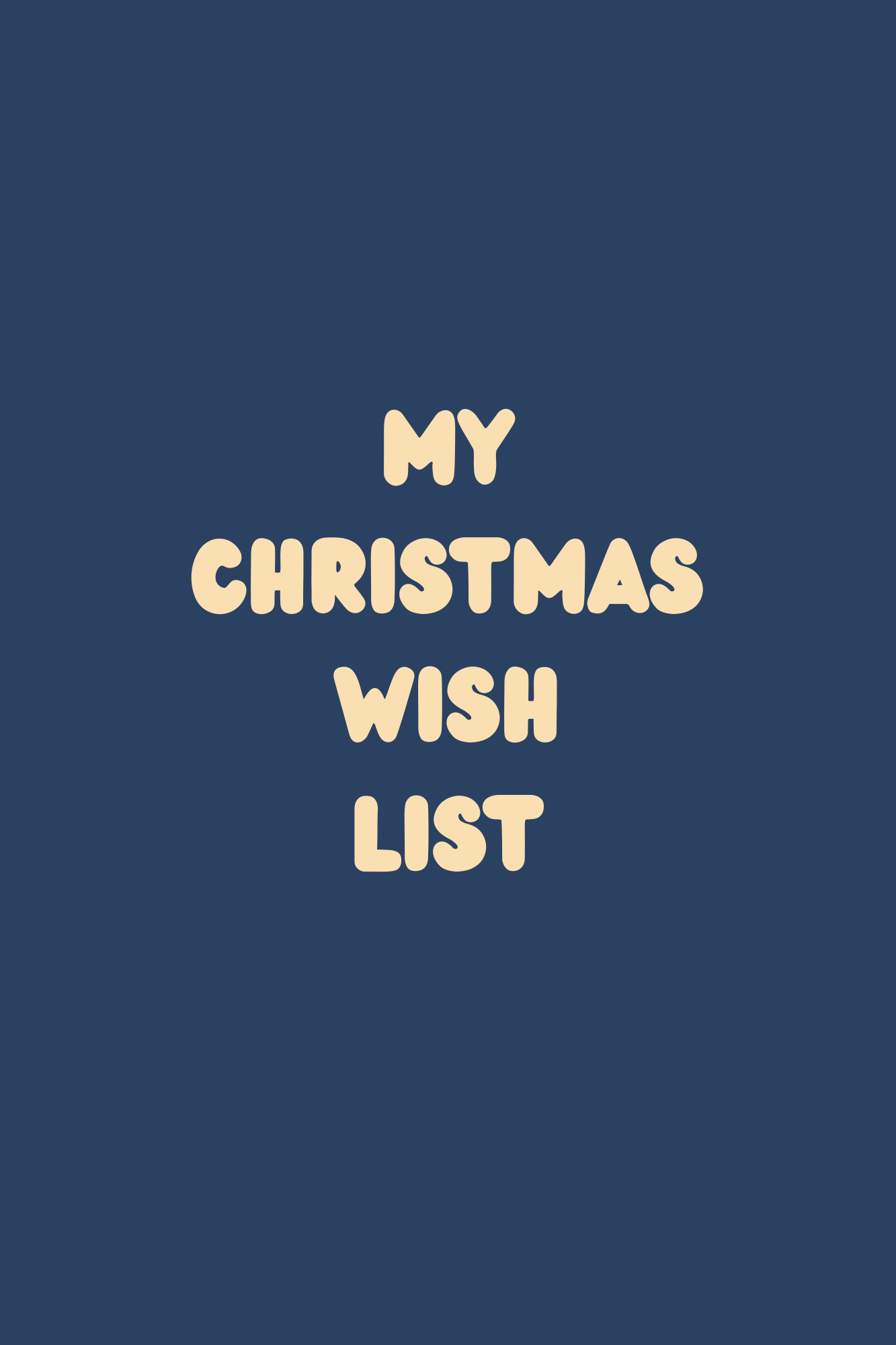 My Christmas Wish List