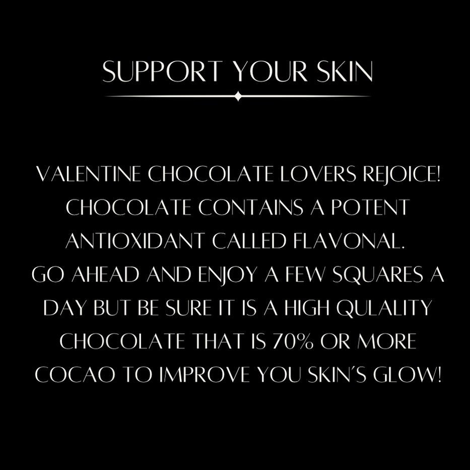 I hope y&rsquo;all had a lovely Valentine&rsquo;s Day. 🖤Whether you bought the chocolate or were gifted it by someone just know what a great treat it is for you and your skin when you enjoy it!