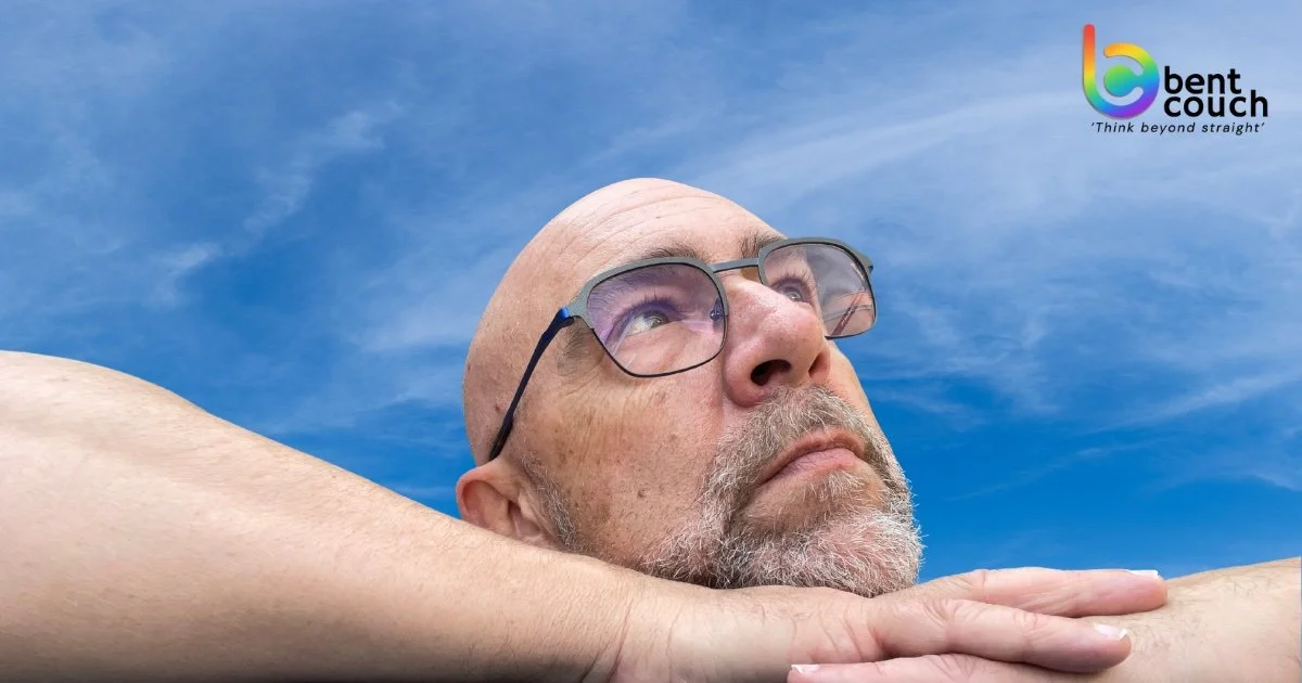 Reflective portrait of Shaun Williams from Bent Couch Counselling, an affirming online therapist supporting gay men across Australia