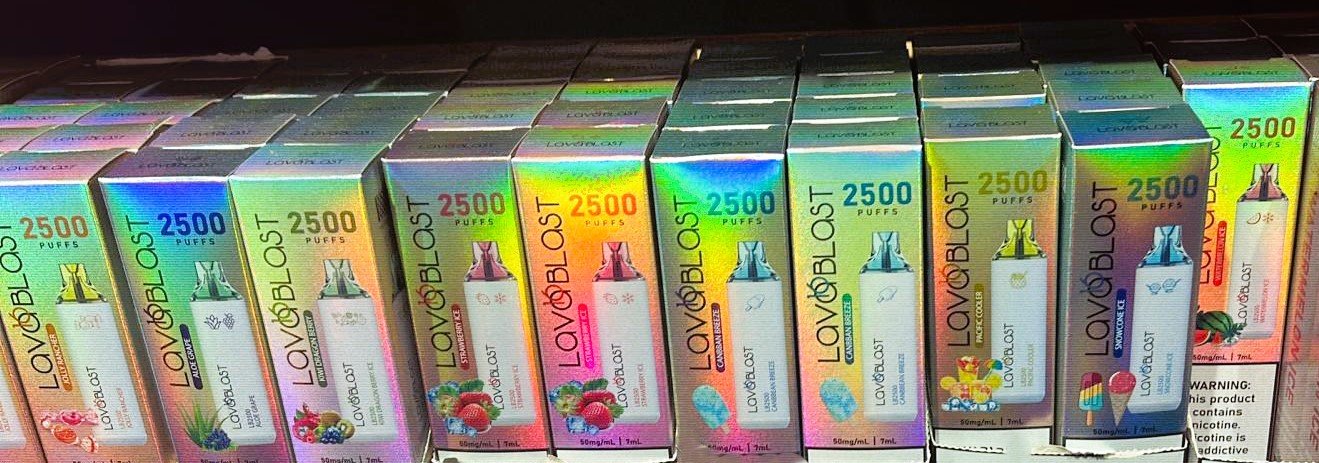 A wide selection of e-liquids and disposable vapes available at our vape shop in Aiken, SC