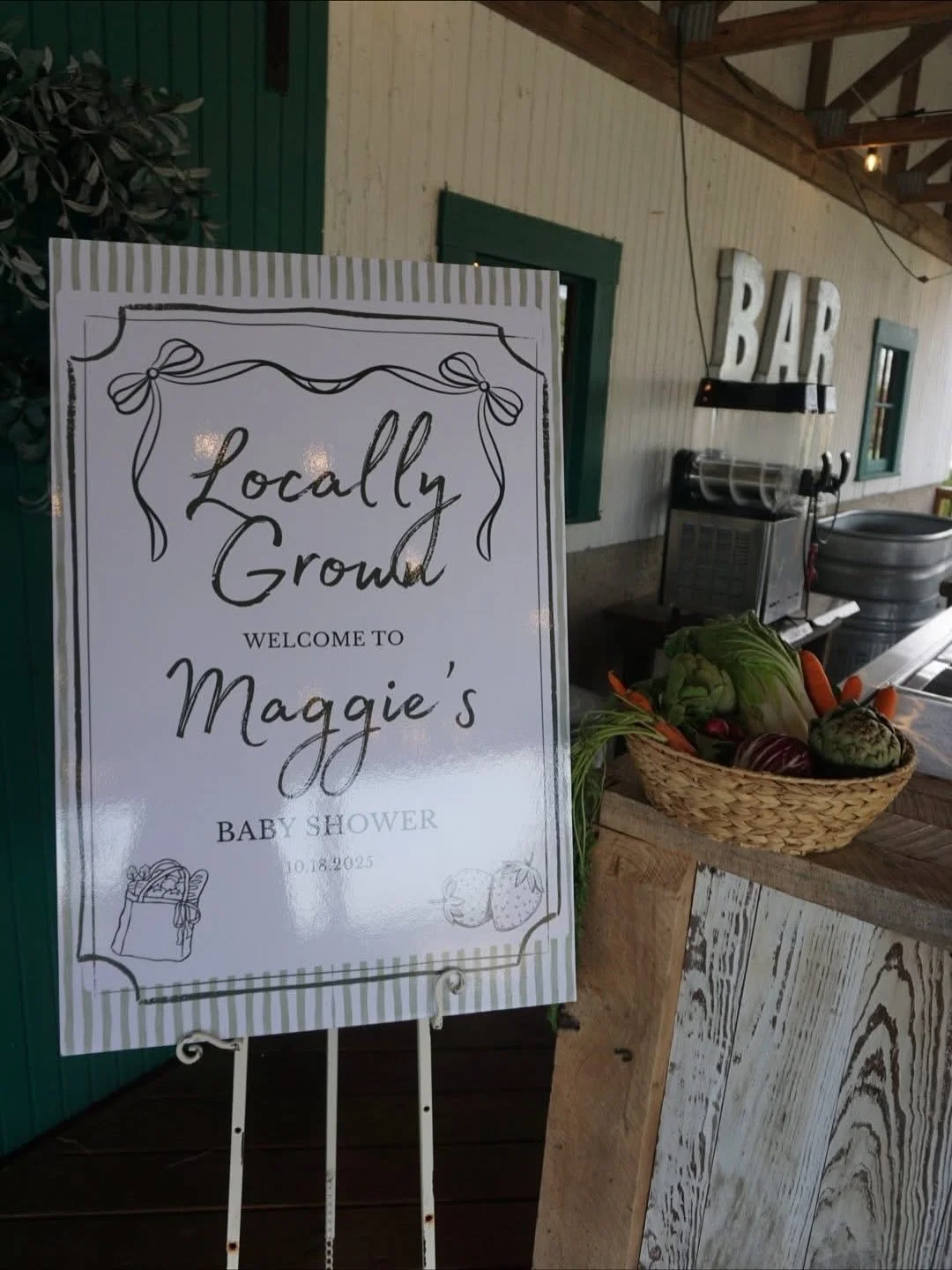 A beautiful day in the barn celebrating a locally grown bundle of joy 👶🏽🌿