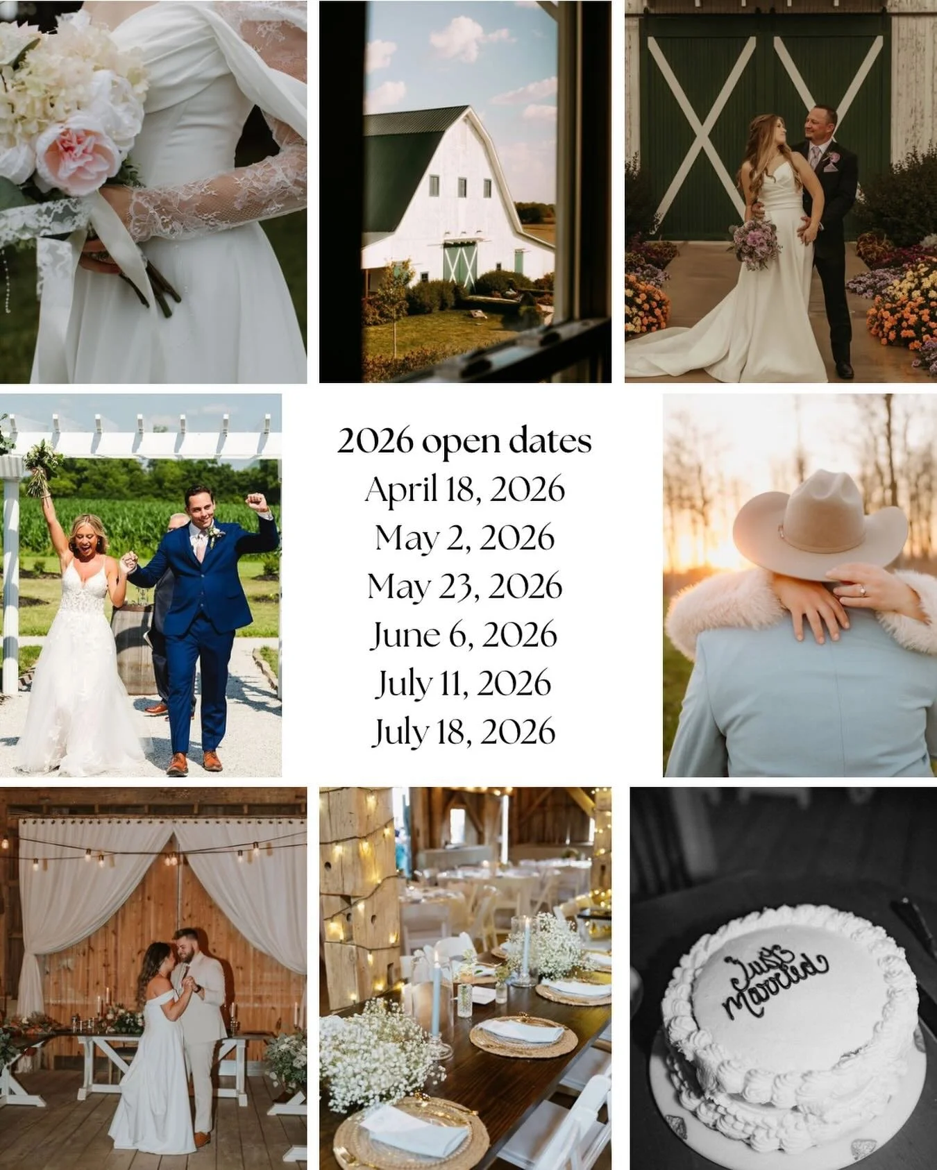 We&rsquo;re back after a little social media break and feeling refreshed ✨ We&rsquo;re already dreaming of warm, sunny days and an incredible 2026 wedding season ☀️A few 2026 dates are still available with special discounts, and 2027 is booking fast!