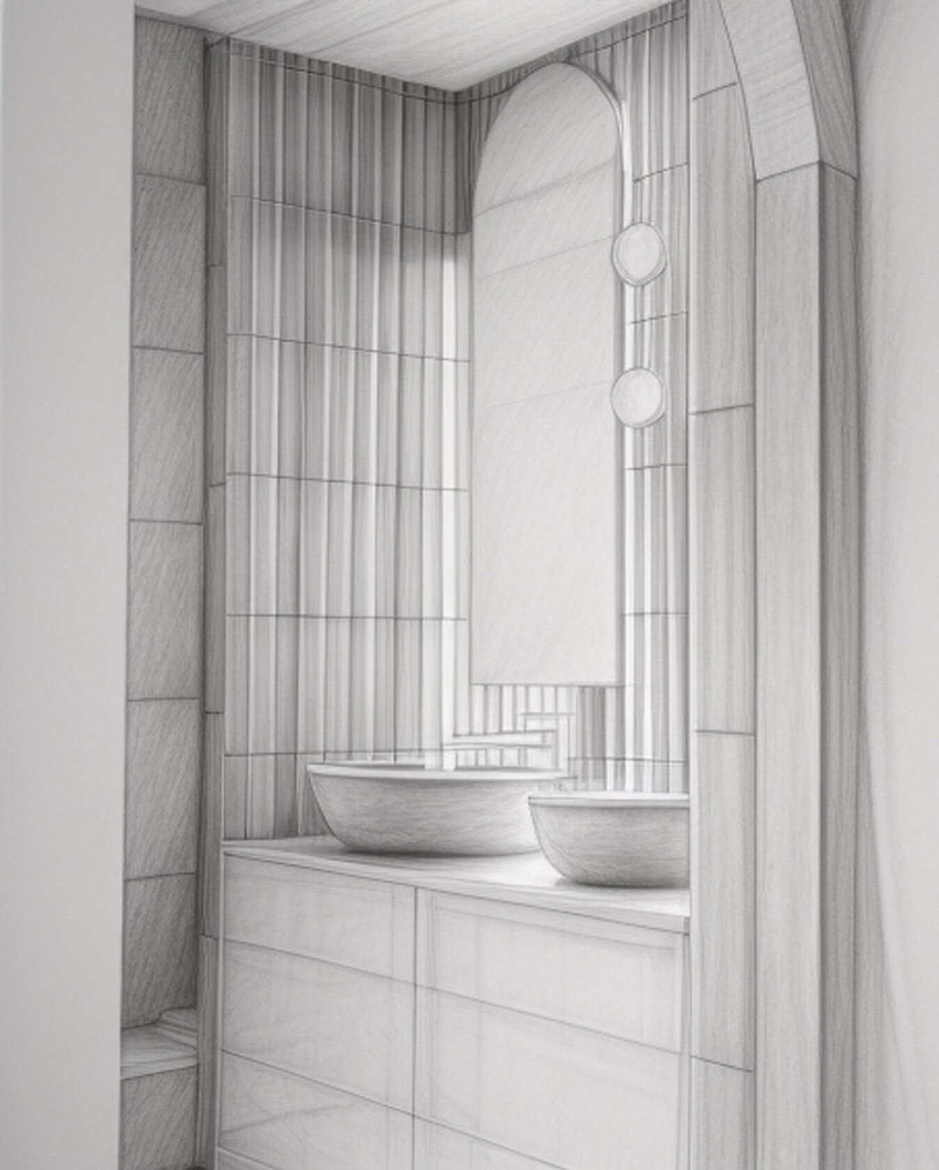 The beginning of the main bathroom at Hercules St. 
⠀⠀⠀⠀⠀⠀⠀⠀⠀
#design #interiors #interiordesign #bathroom #project #designers